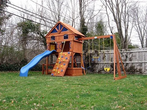 Backyard playground removal in Lakeland