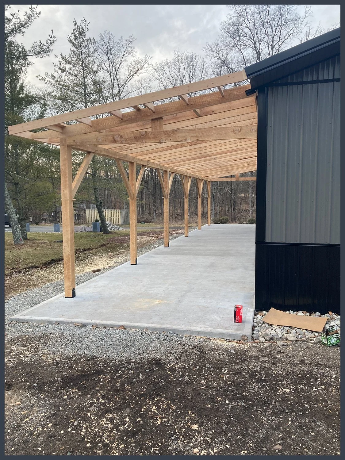 TIMBER FRAME PATIO ROOF 