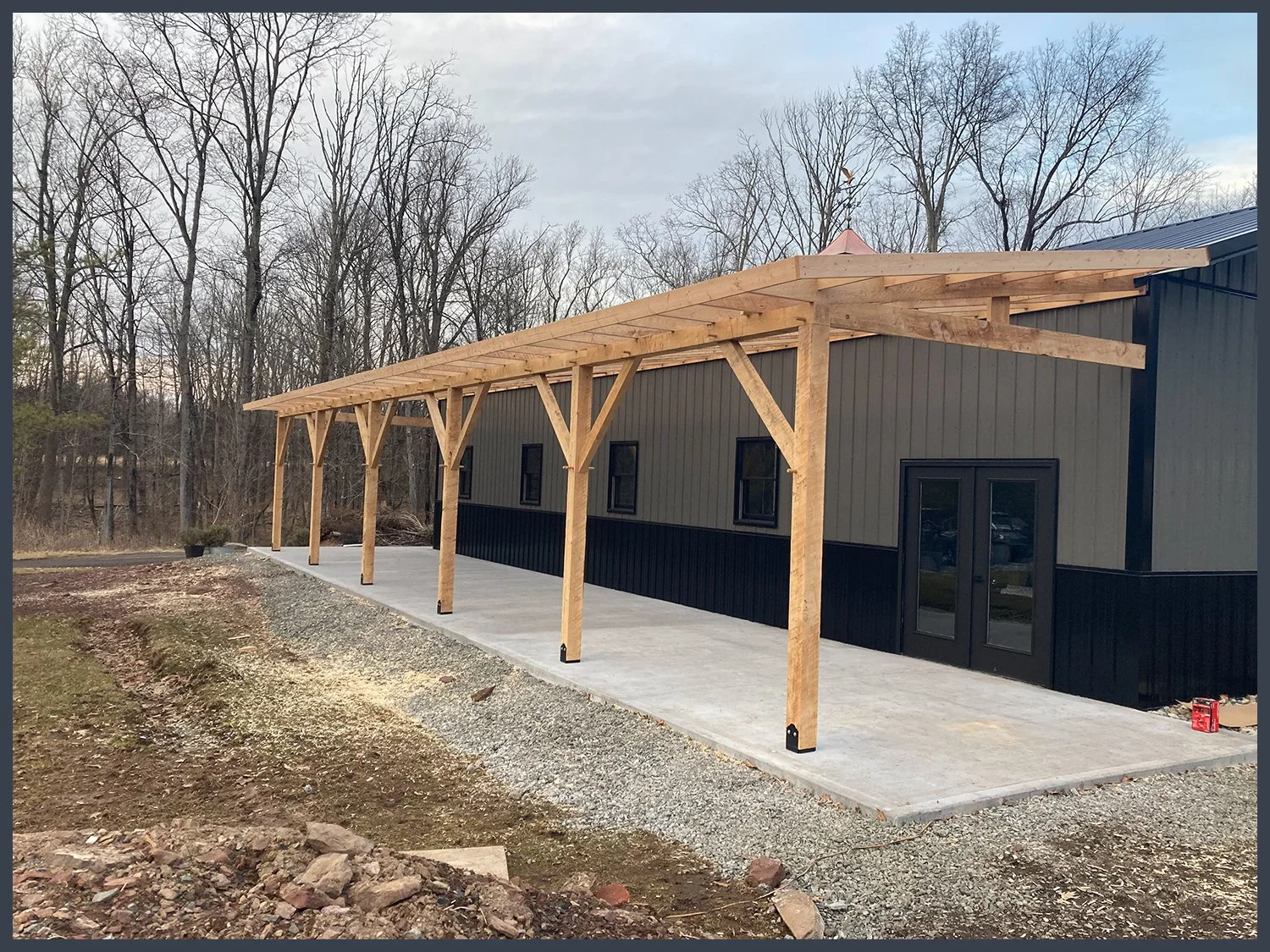 TIMBER FRAME PATIO ROOF 