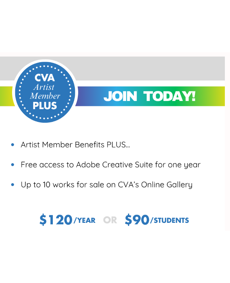 1 Year Subscription to Adobe Creative Suite and CVA Artist Membership