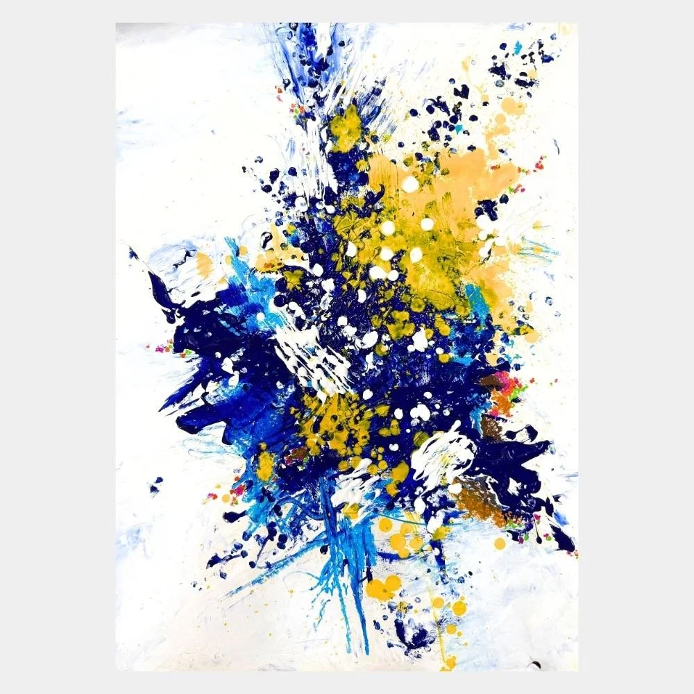 Aufbruch blau gelb