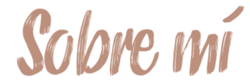 Texto en letra cursiva que dice 'Sobre mí' en fondo transparente.