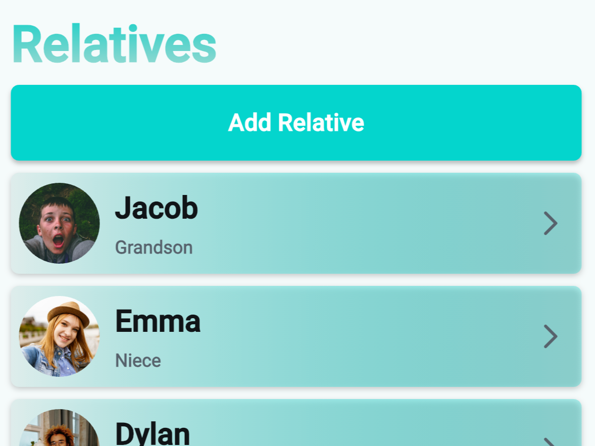 Adding Relatives
