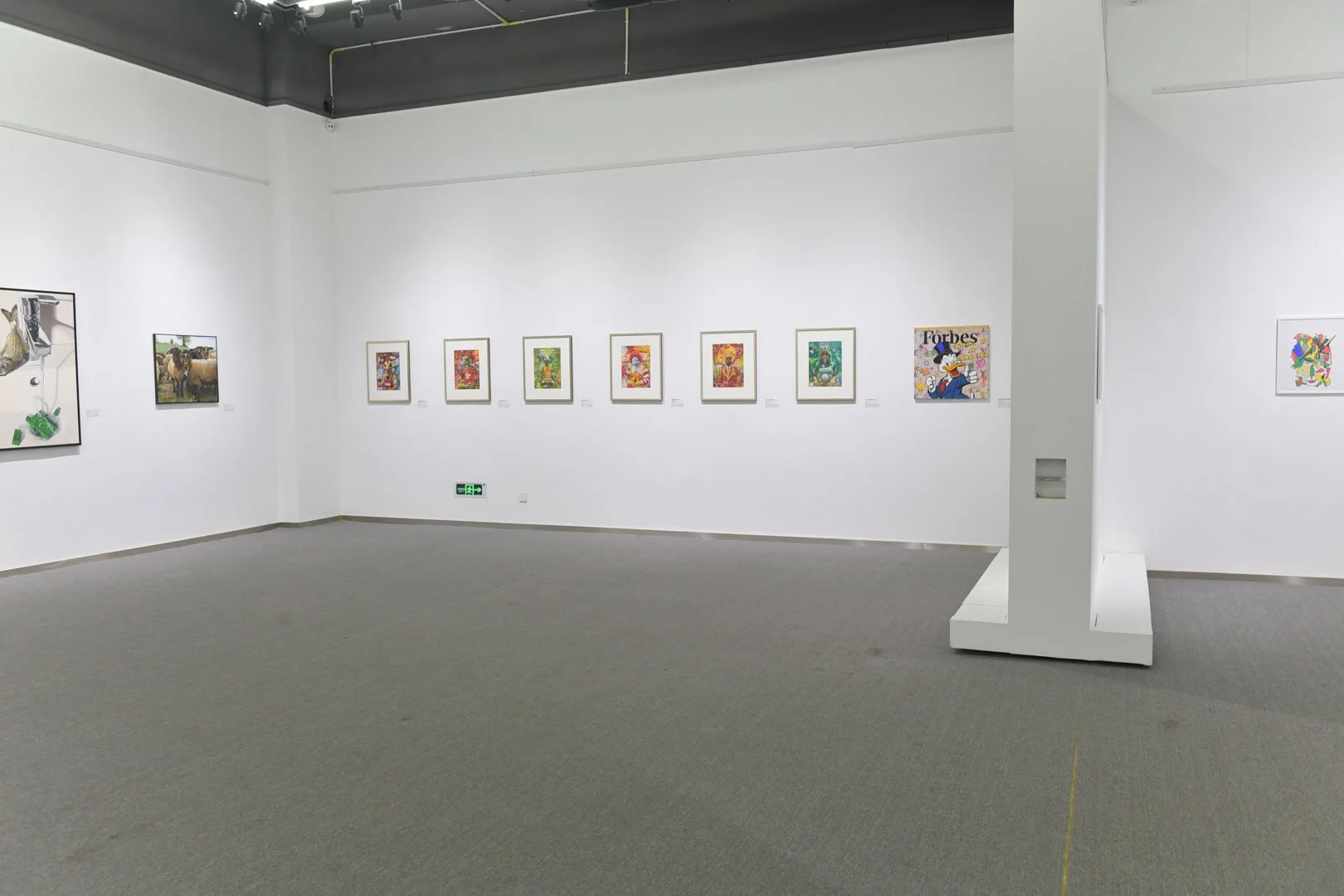 Wall with Crypsybear Artworks in a Gallery in Chongqing, China