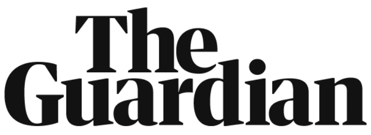 The Guardian logo in black text on a white background.
