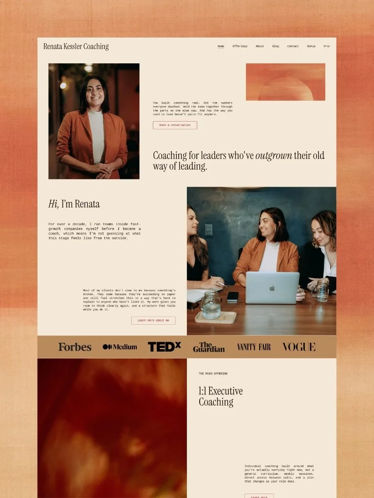Renata Squarespace Template