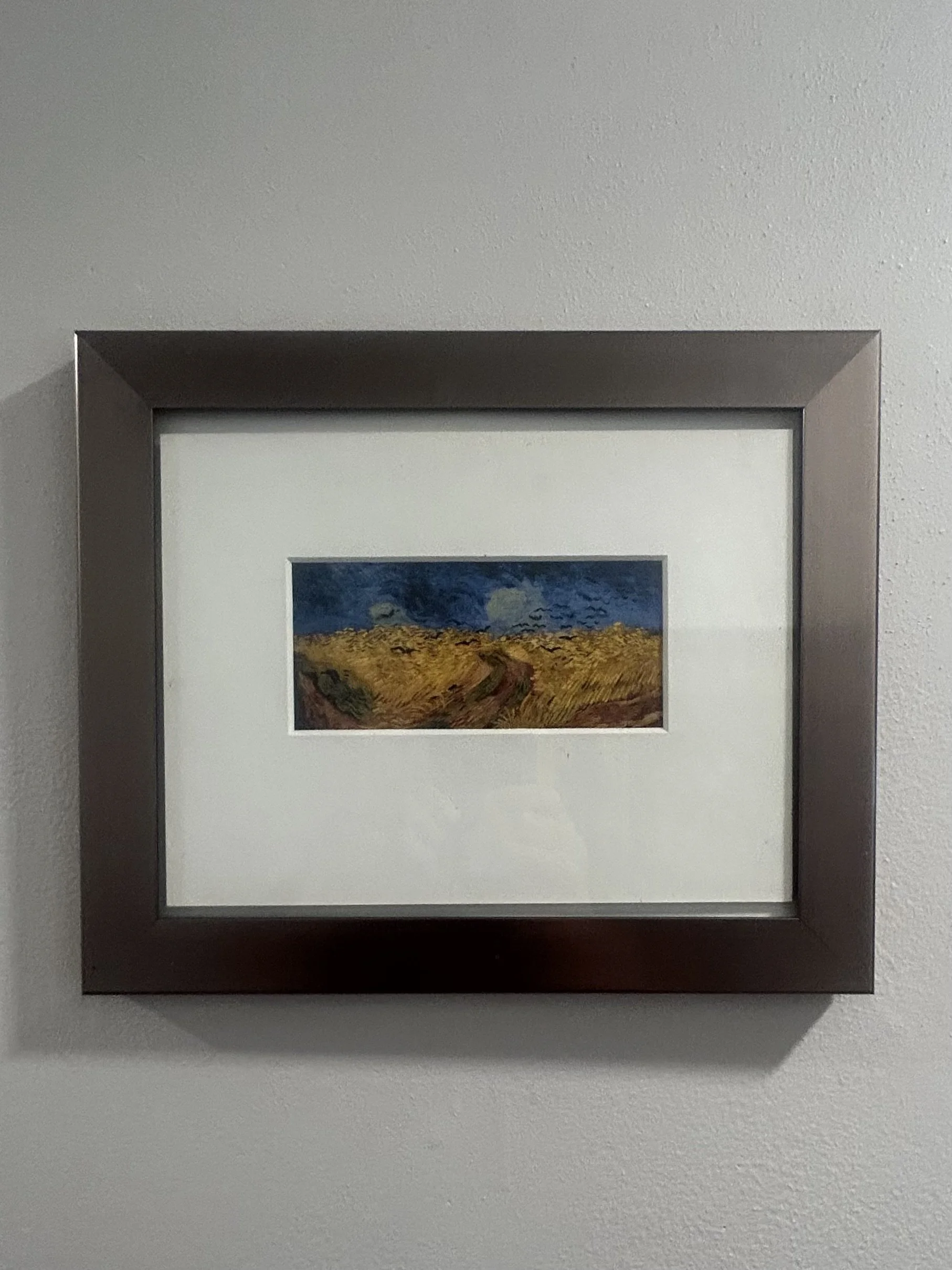 Framed Vincent van Gogh Print – Wheatfield with Crows (1890)
