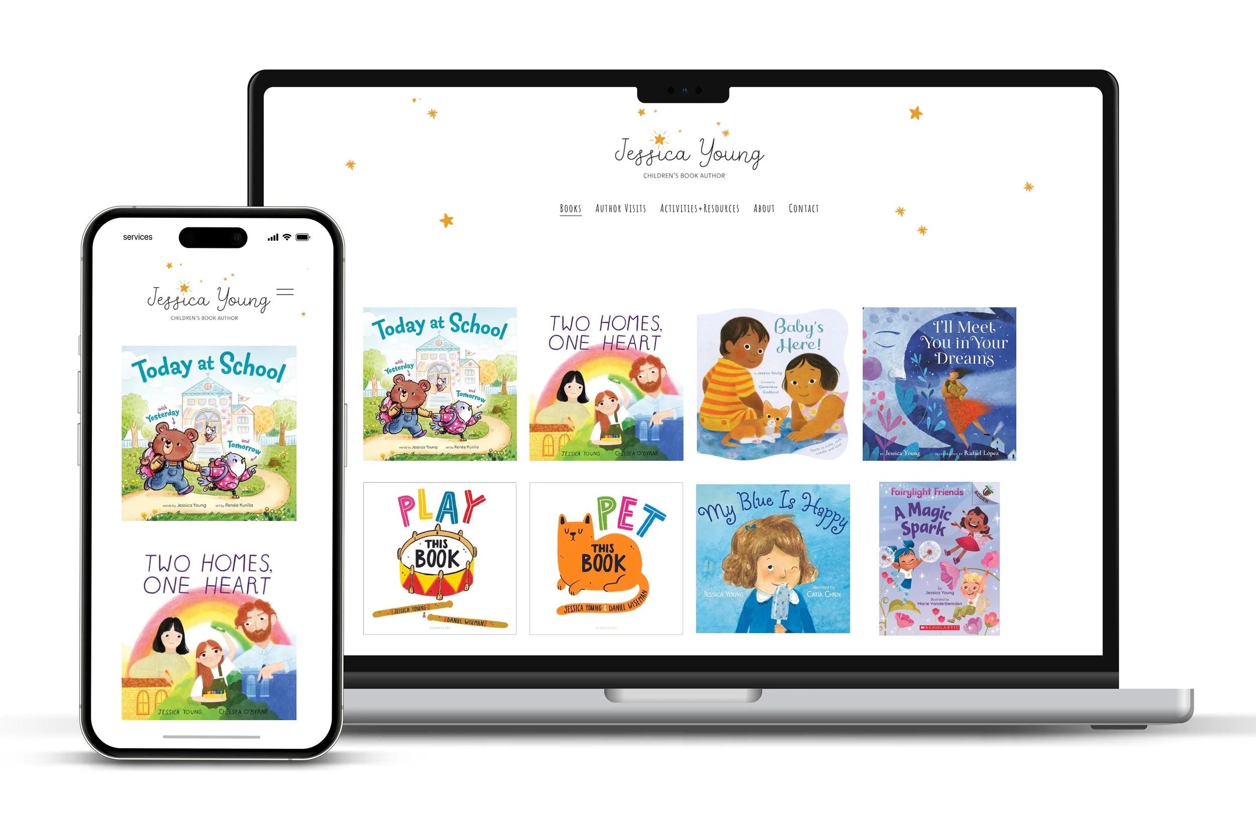 Website for award-winning children's book author. See full site at www.jessicayoungbooks.com