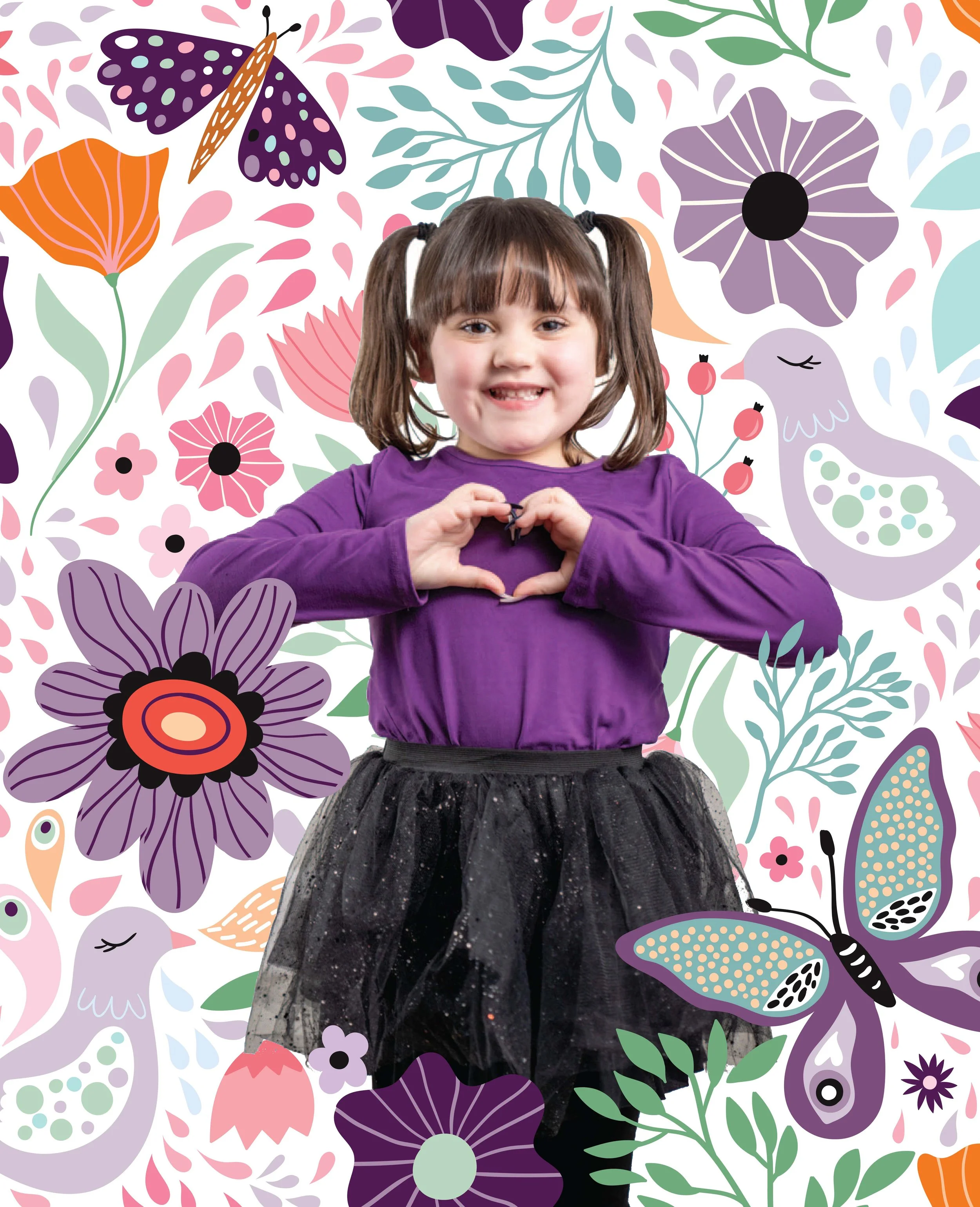 Photo illustration of young heart patient
