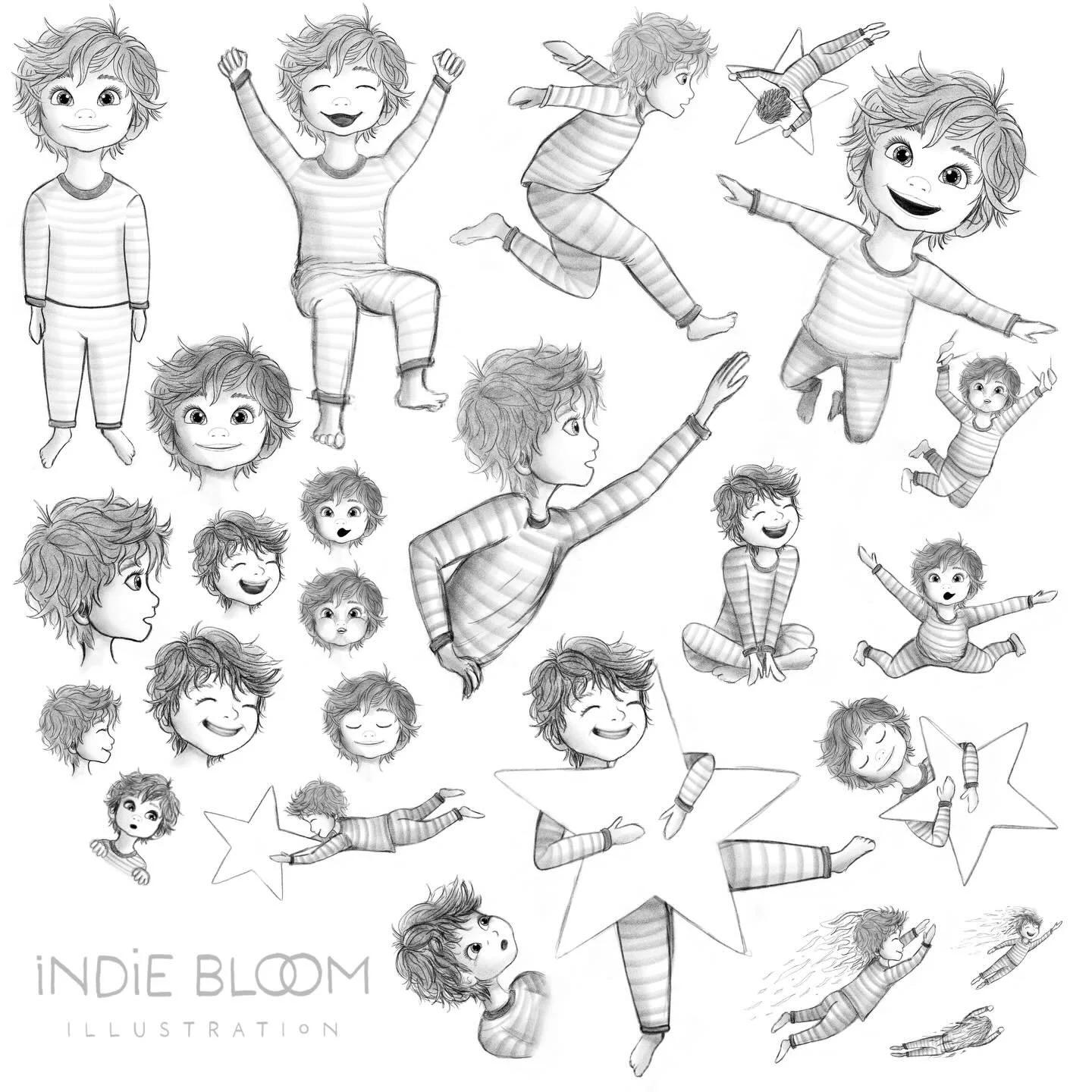 Character sketches for a new book, about a boy named Joe who is anything but ordinary. Joe will have a series of whimsical and empowering adventures, and his first involves chasing a star. Hand-sketched in #adobefresco 

#characterdesignillustration 
