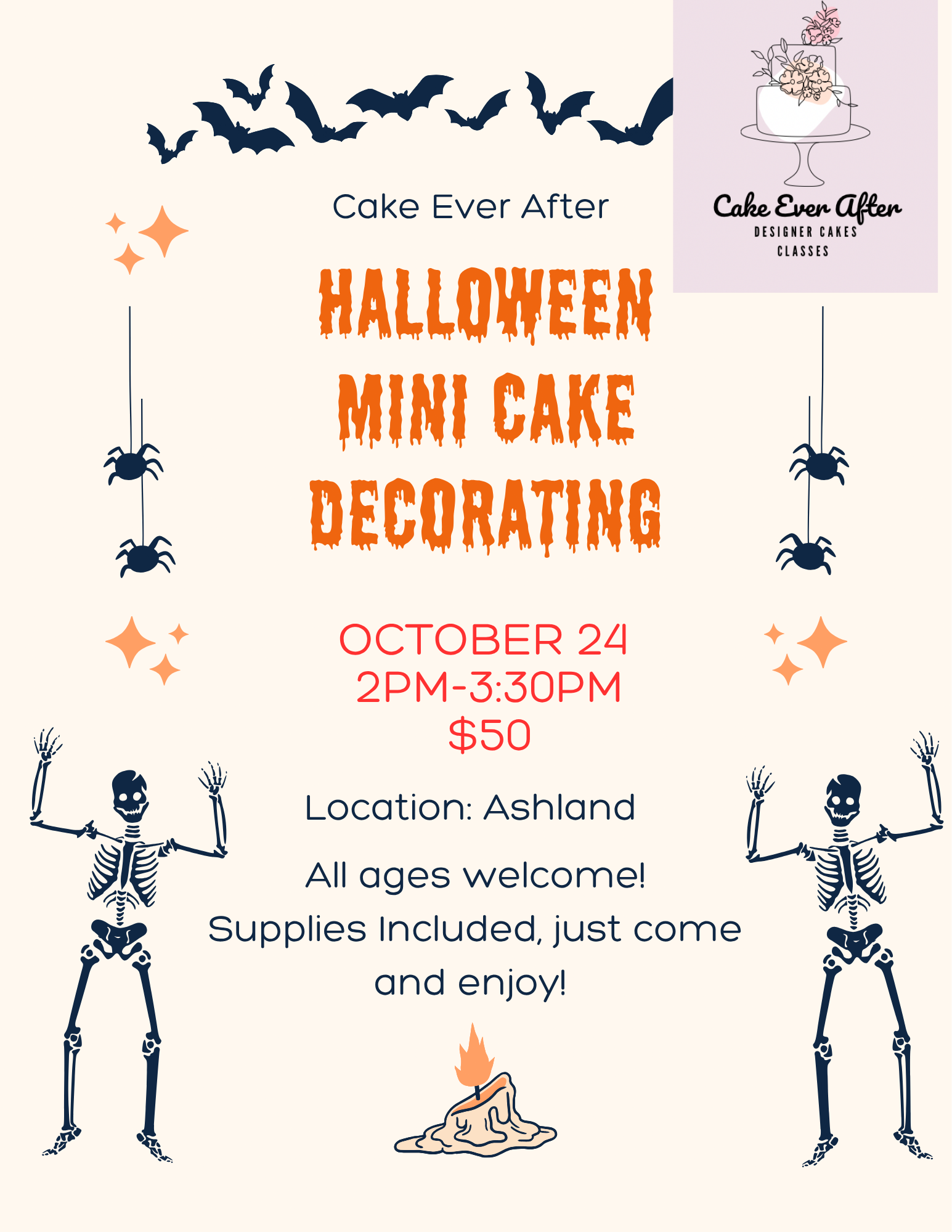 Halloween Cake Decorating Class