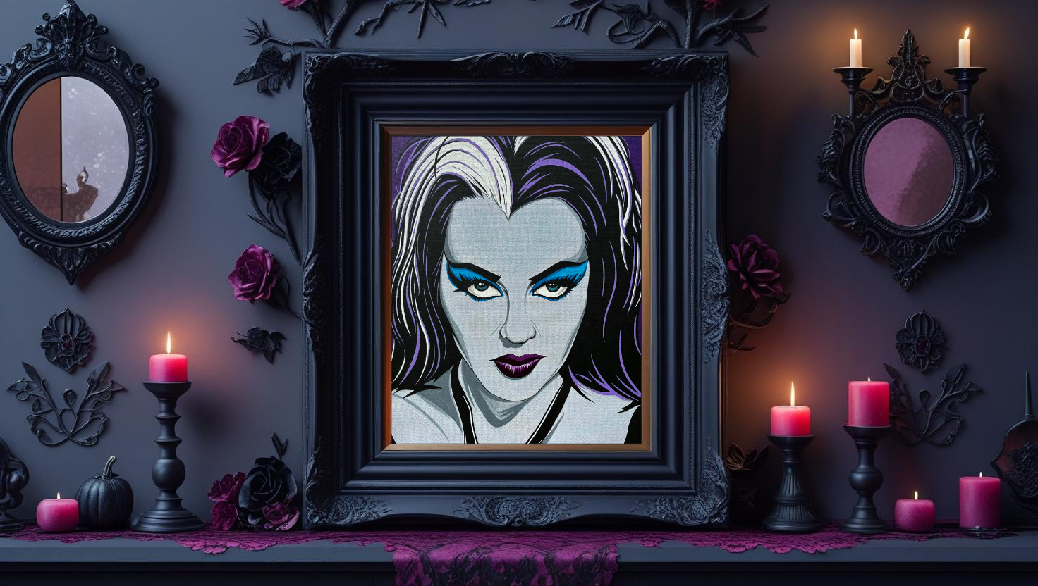 "Midnight Lily", Canvas Print