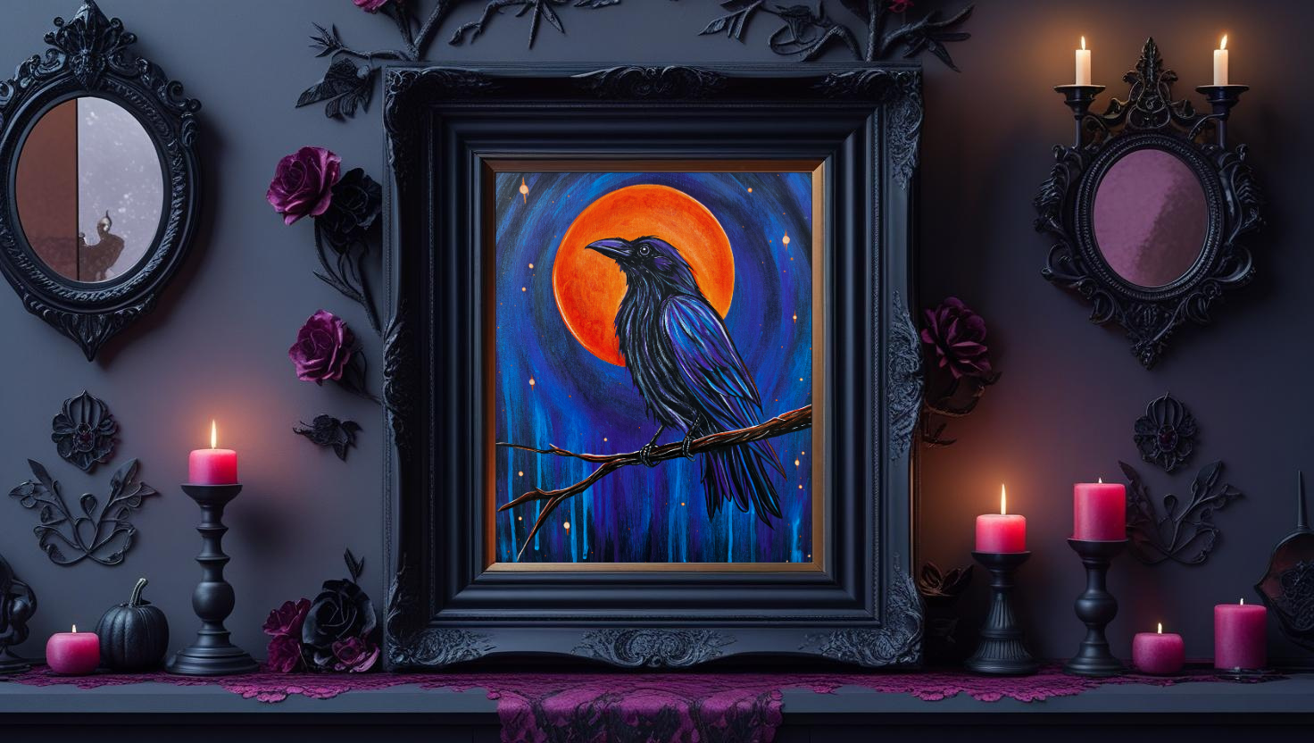 Blood Moon Raven Prints