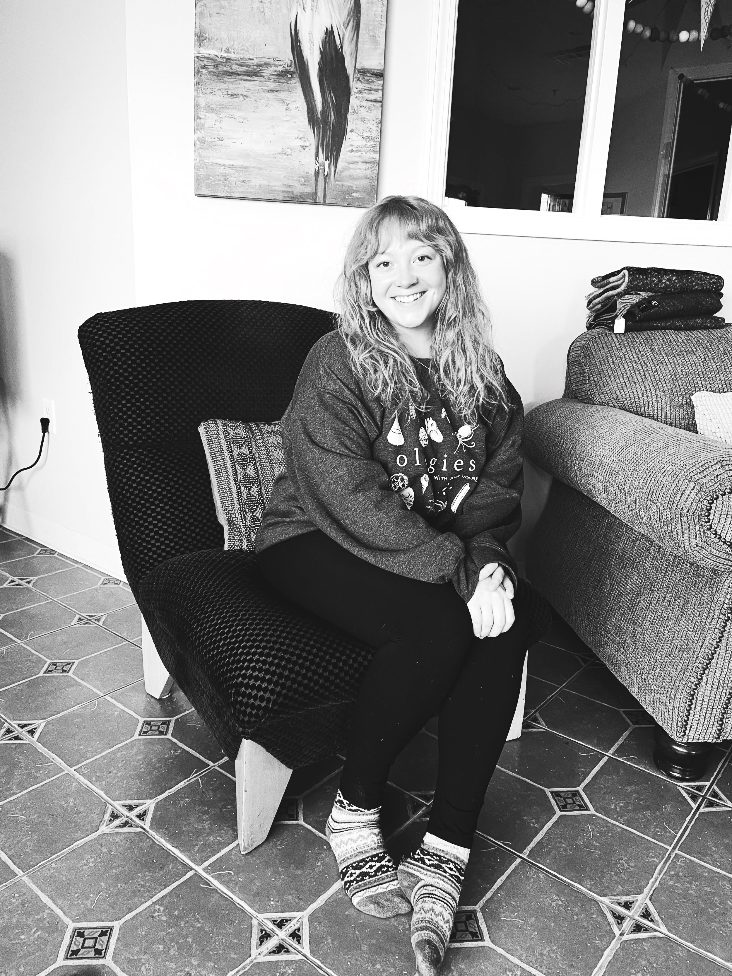 THE PURPLE CHAIR SERIES: MEET EMILY 

Emily is my golden sunflower. Whenever I see her name pop up on the schedule or get a text from her, my heart brightens.

She&rsquo;s been here since Four Bodies was just a seed, reaching out to offer her help be