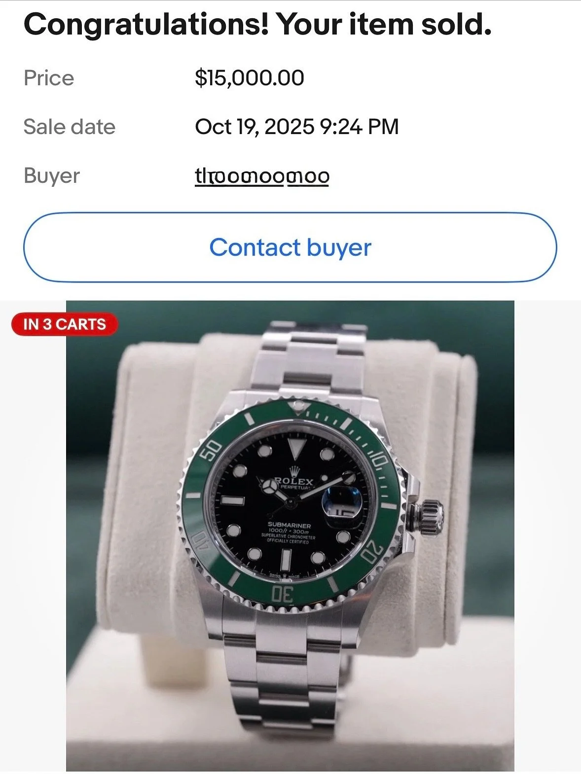 This stunning Rolex Starbucks was just sold on EBay! 
Going to be packed and shipped tmrw!

#scoutandsetter
