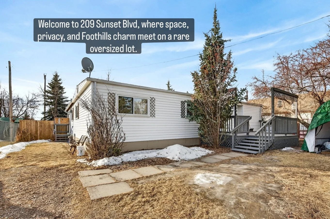 Welcome to 209 Sunset Boulevard SW! 

Fully renovated, one-level living on a rare 70&rsquo; x 125&rsquo; lot with alley access in the heart of Diamond Valley.

From brand new triple-pane windows and fresh flooring to granite countertops, a spice pant