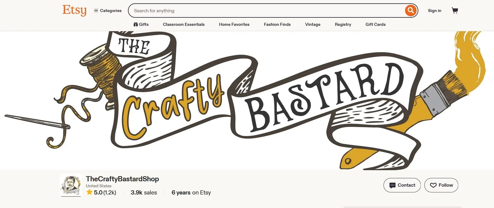 TheCraftyBastardShop on ETSY