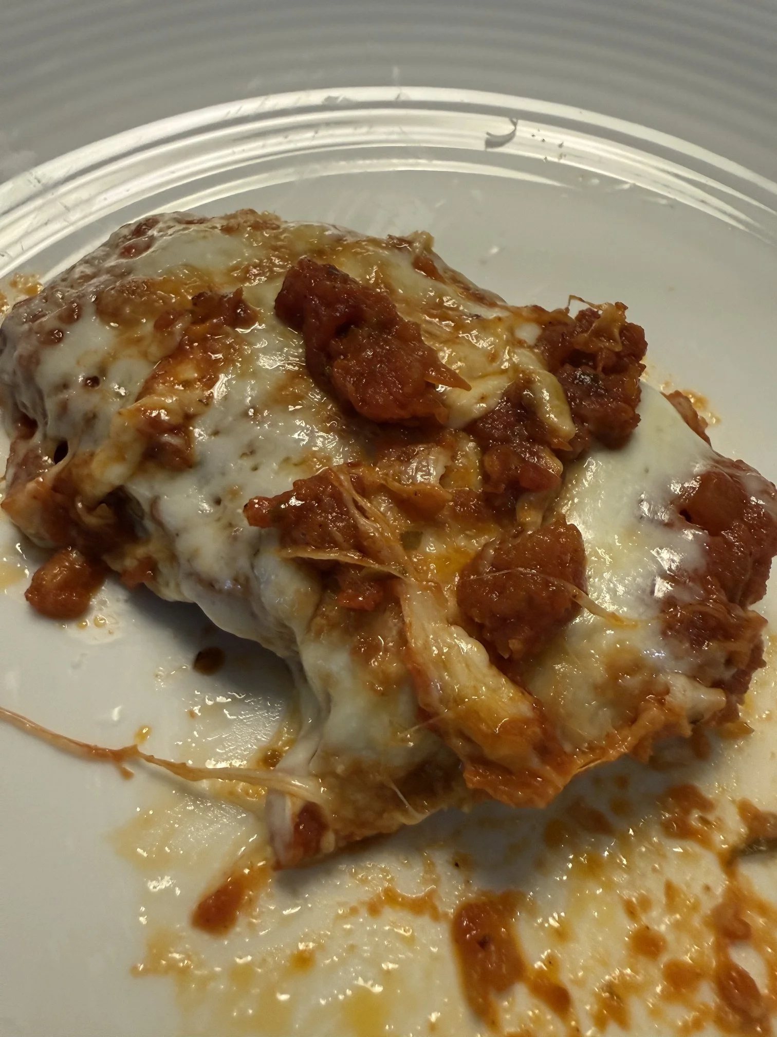 Ground chicken parmesan