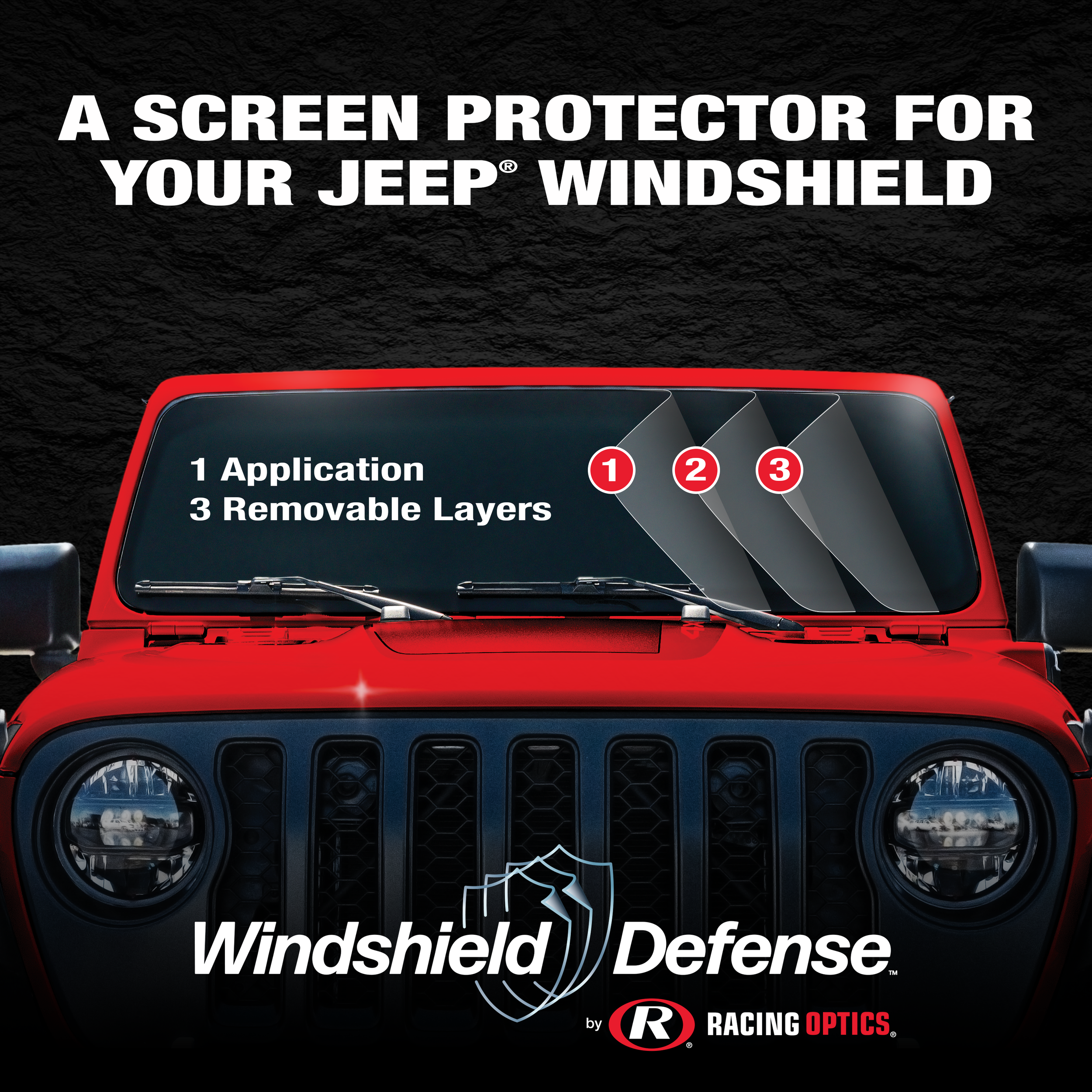 Screen protector for jeep windshield