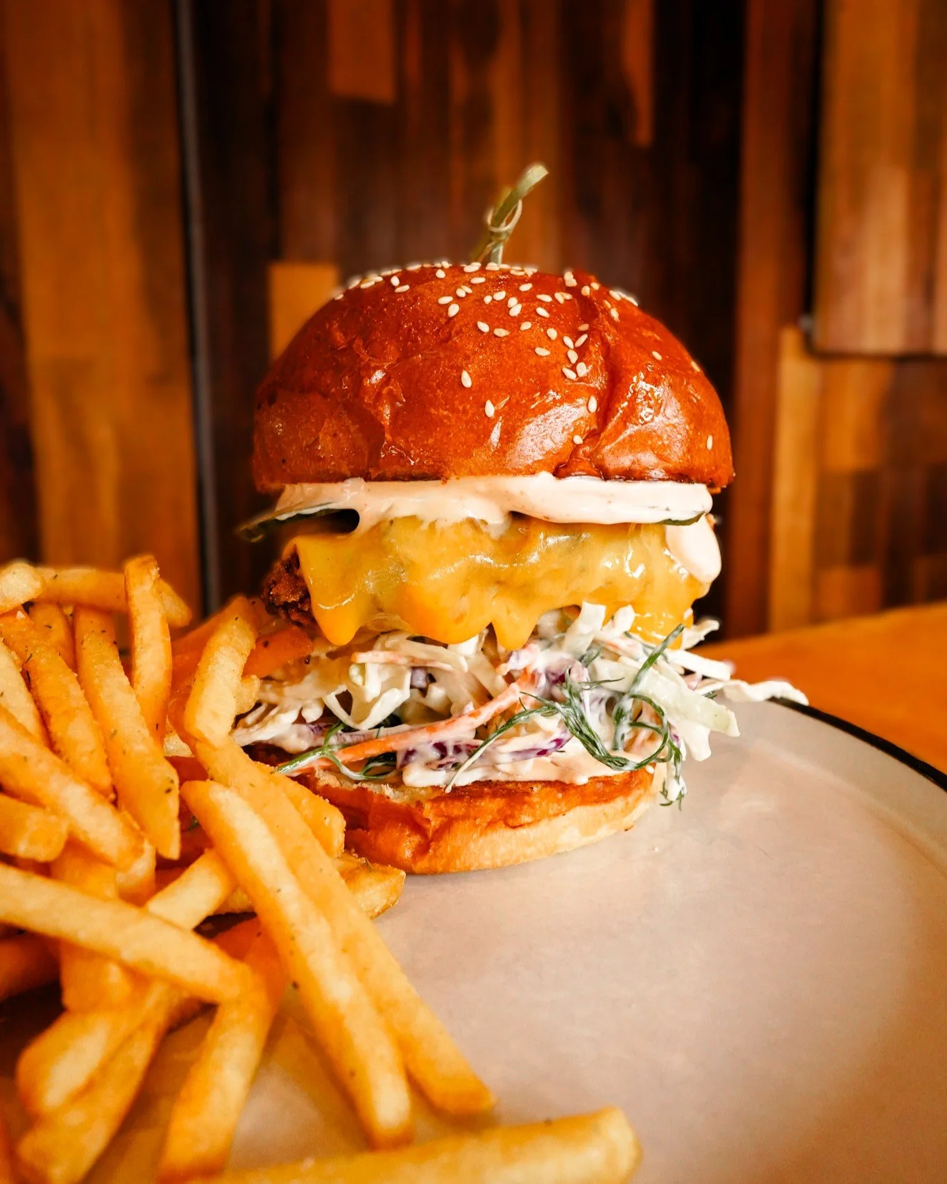 Southern Fried Chicken Burger and fries. That&rsquo;s the mood. Come grab one 🍔

#eatmelbourne #melbournefoodie #melbournefood #melbournebrunch #sandringham