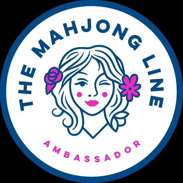 Excited to announce that I am now an ambassador for The Mahjong Line! I absolutely adore their wares, from the amazingly artistic tiles all the way down to the cheeky shufflers, and can't wait to teach more of y'all using their beautiful tiles 💜💜💜