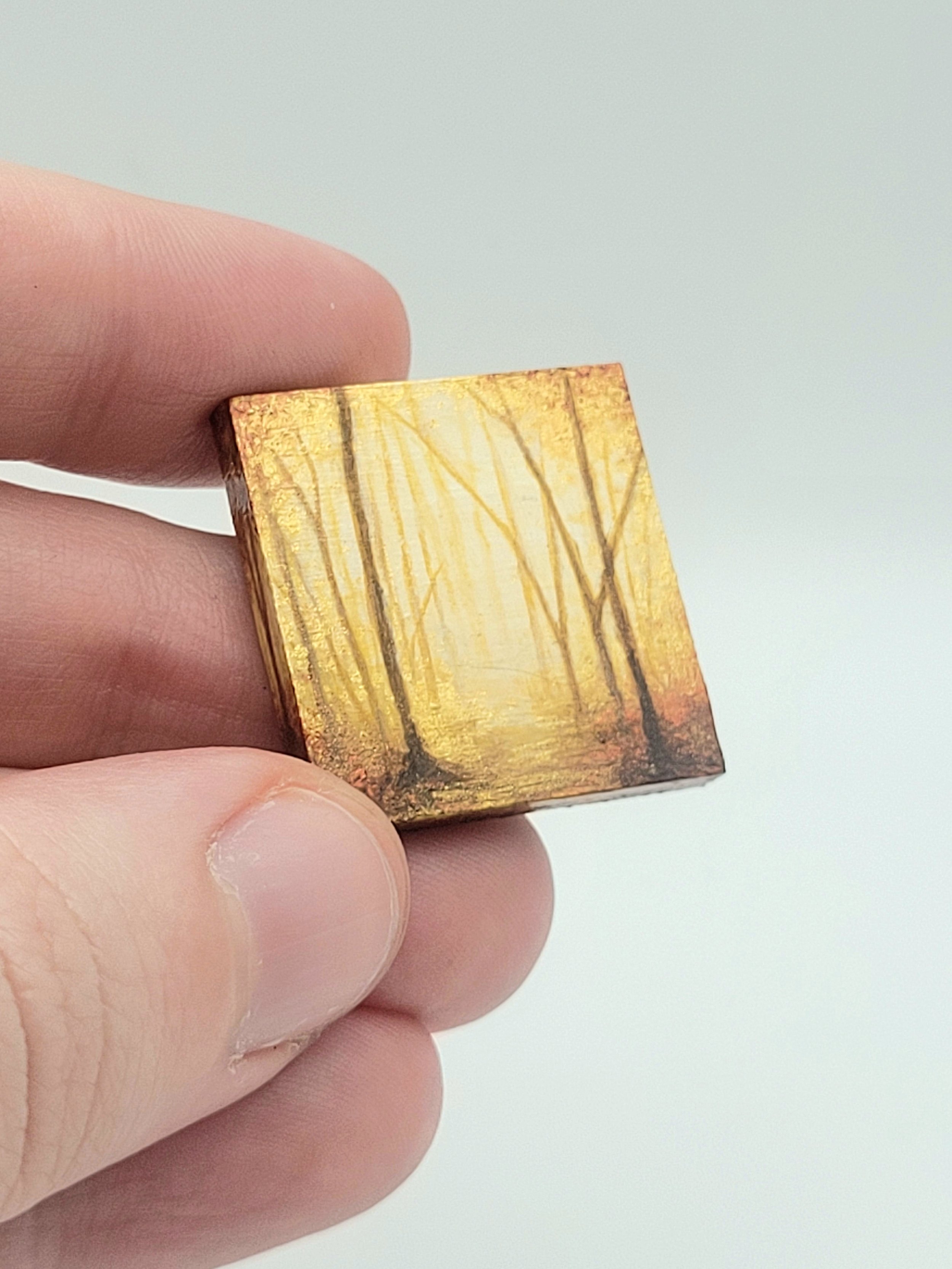 Micro Landscape Painting #17 metallic painting for sale