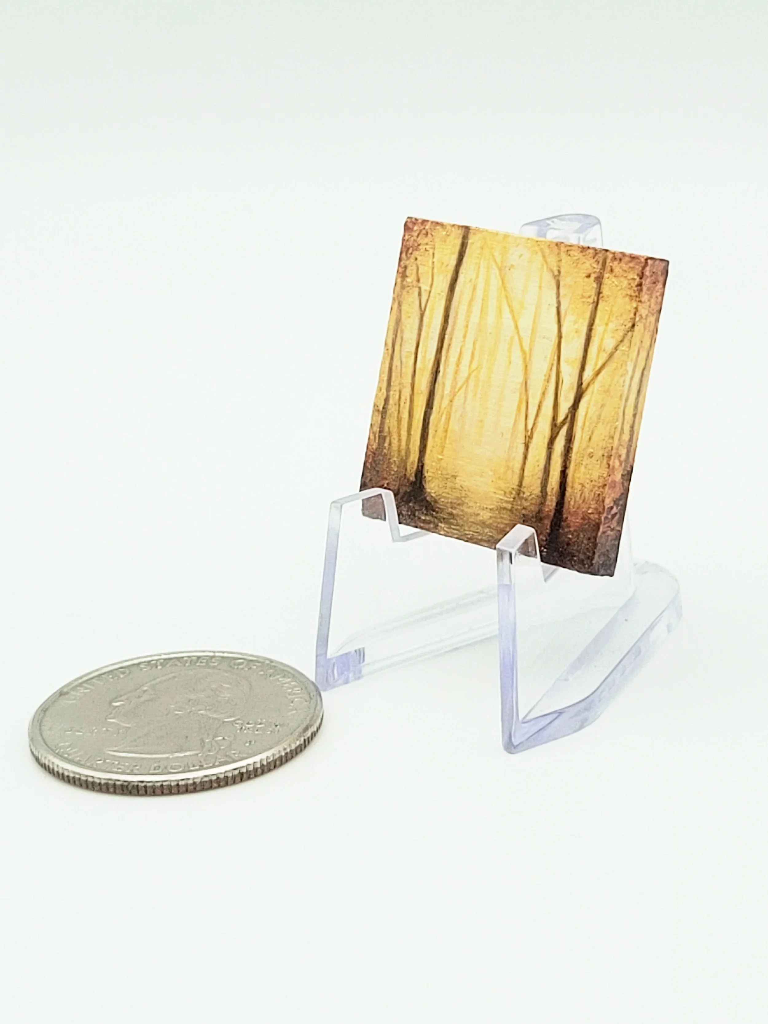 Micro Landscape Painting #17 metallic painting for sale