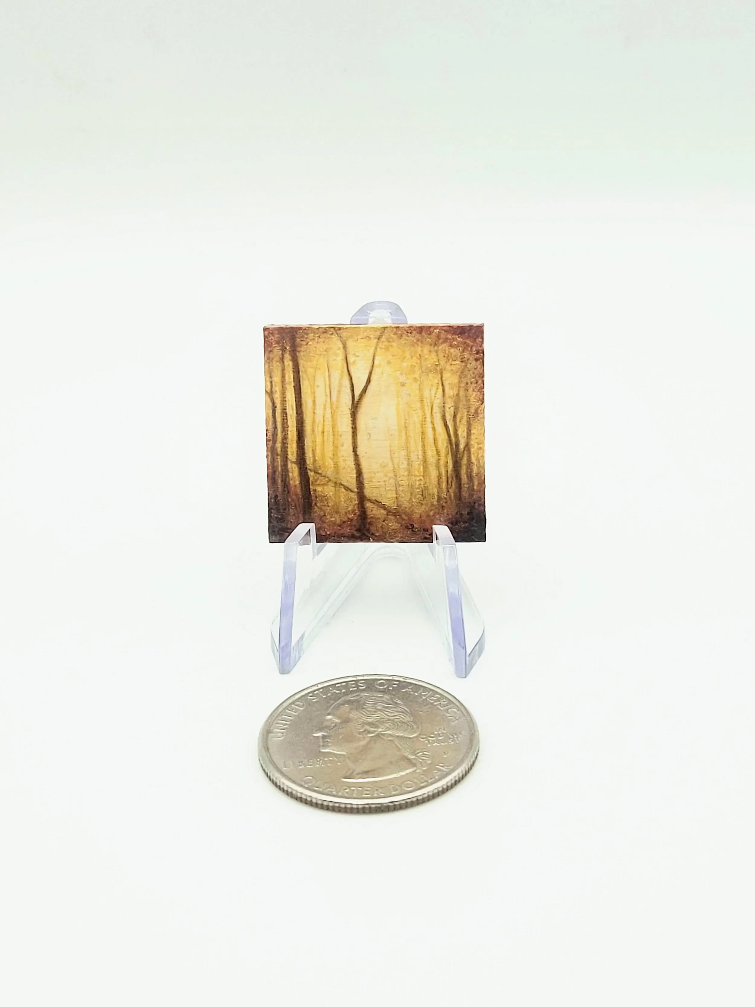Micro Landscape Painting #13 metallic painting for sale