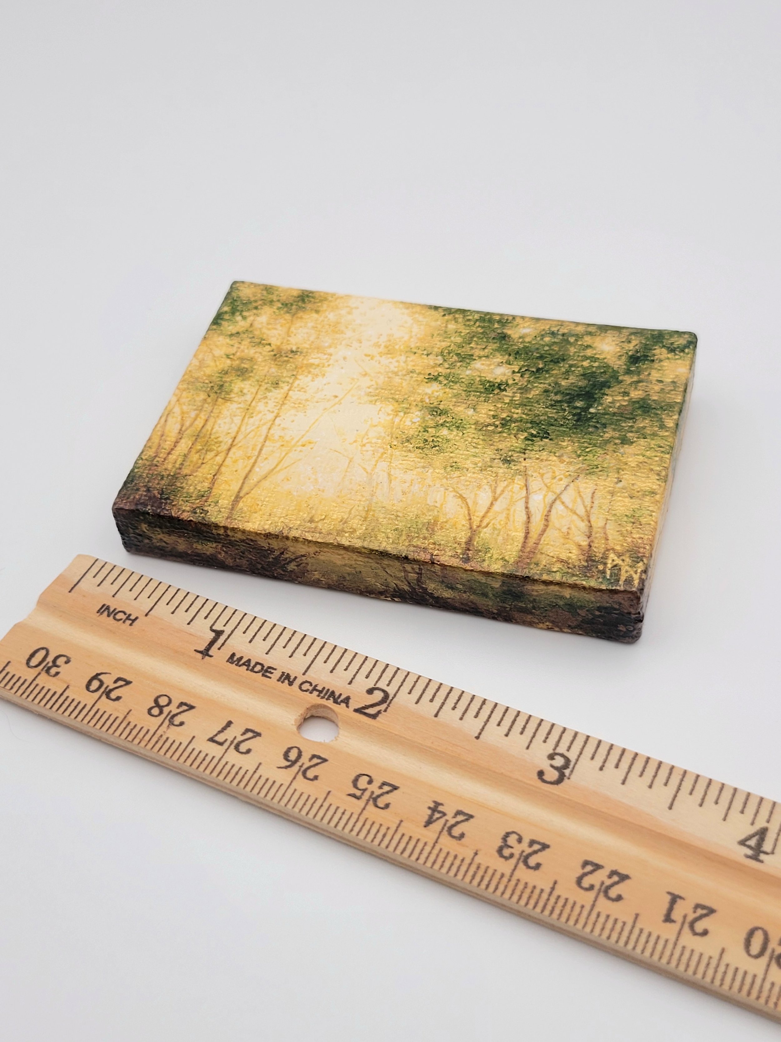 Miniature Landscape Painting #26 metallic painting for sale