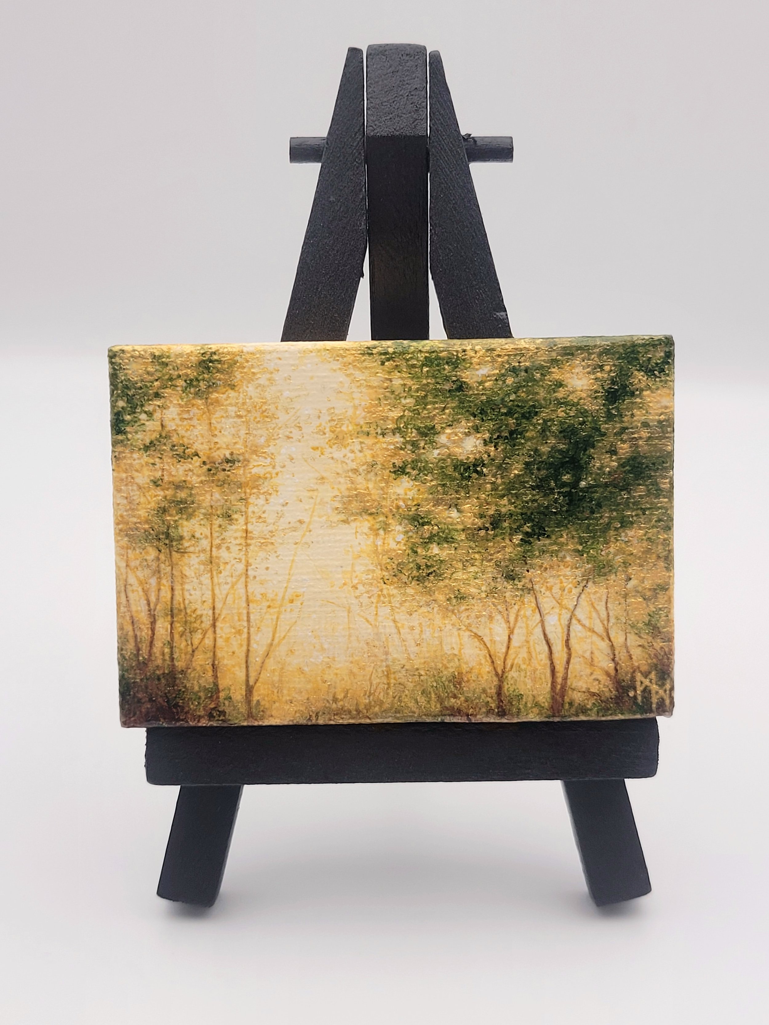 Miniature Landscape Painting #26 metallic painting for sale