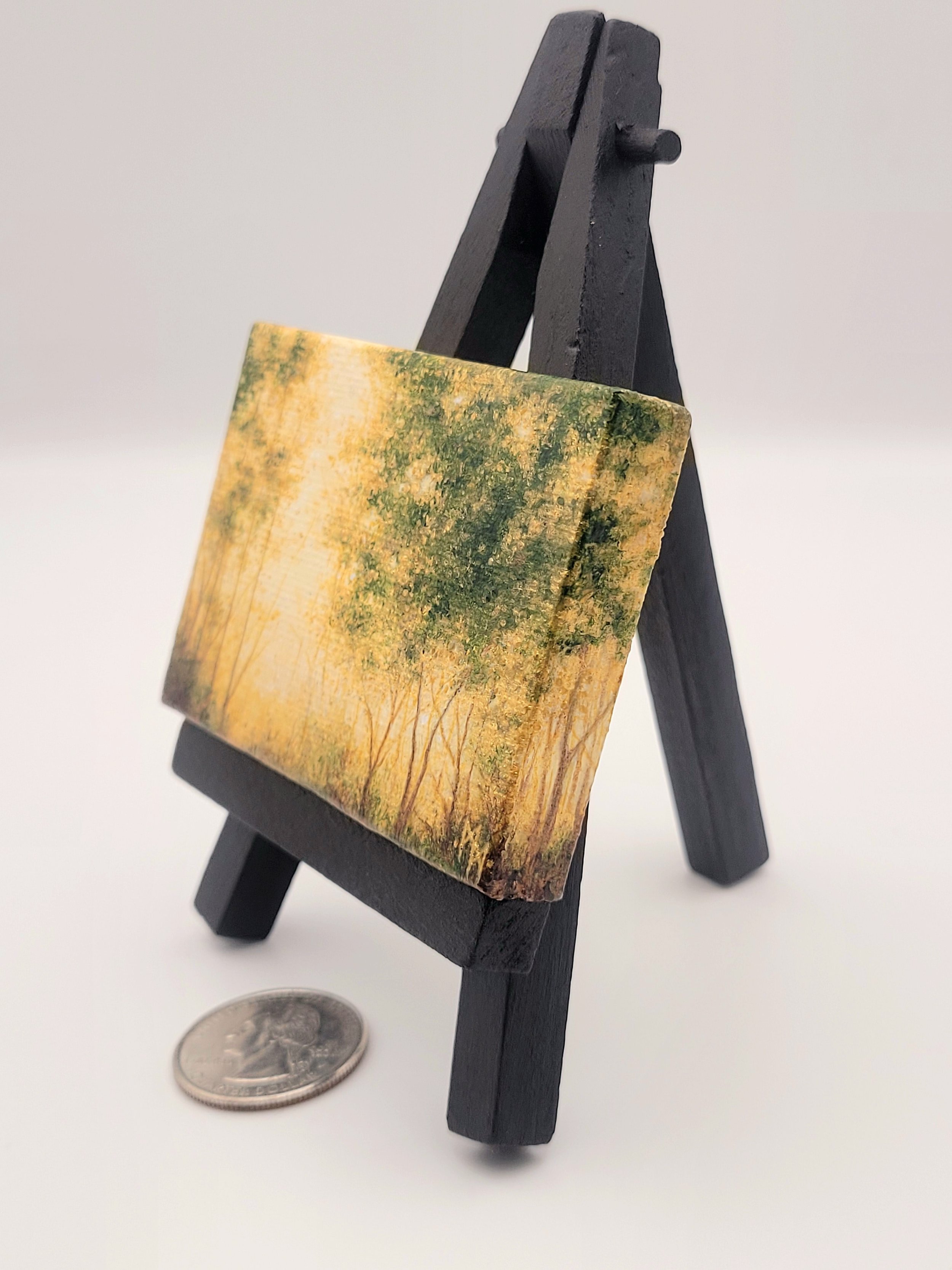 Miniature Landscape Painting #26 metallic painting for sale