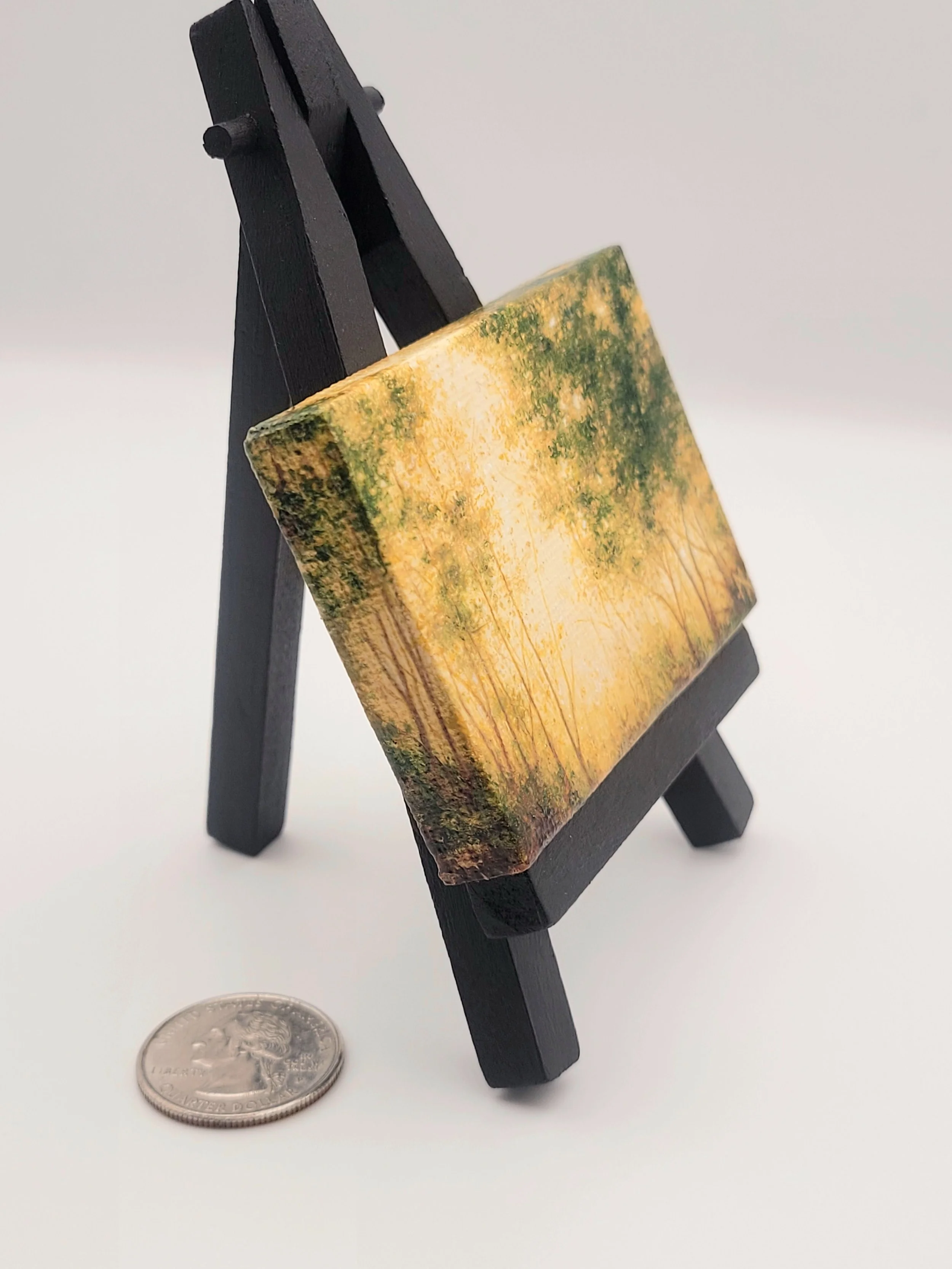 Miniature Landscape Painting #26 metallic painting for sale