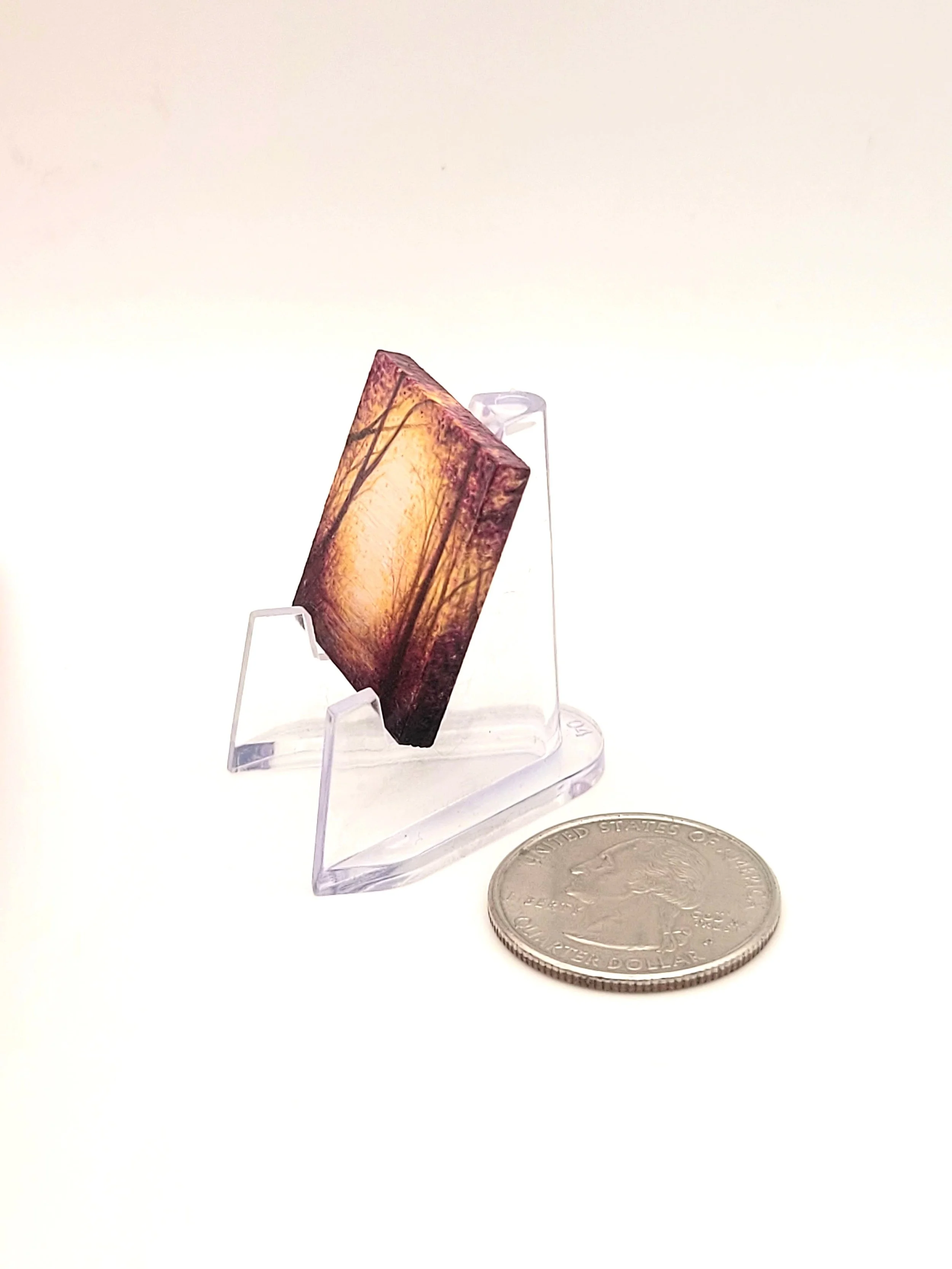 Micro Landscape Painting #20 Metallic miniature for sale