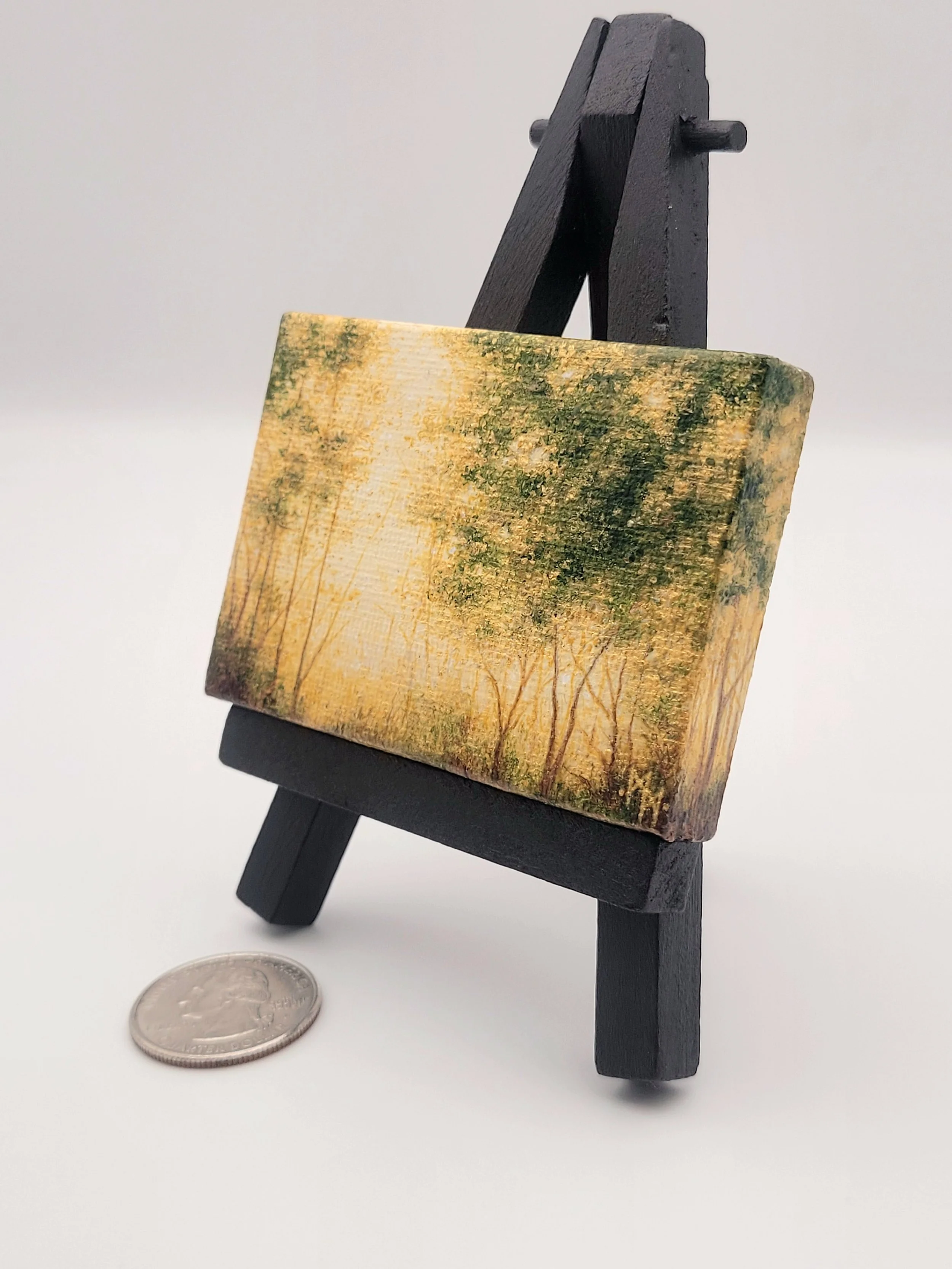 Miniature Landscape Painting #26 metallic painting for sale