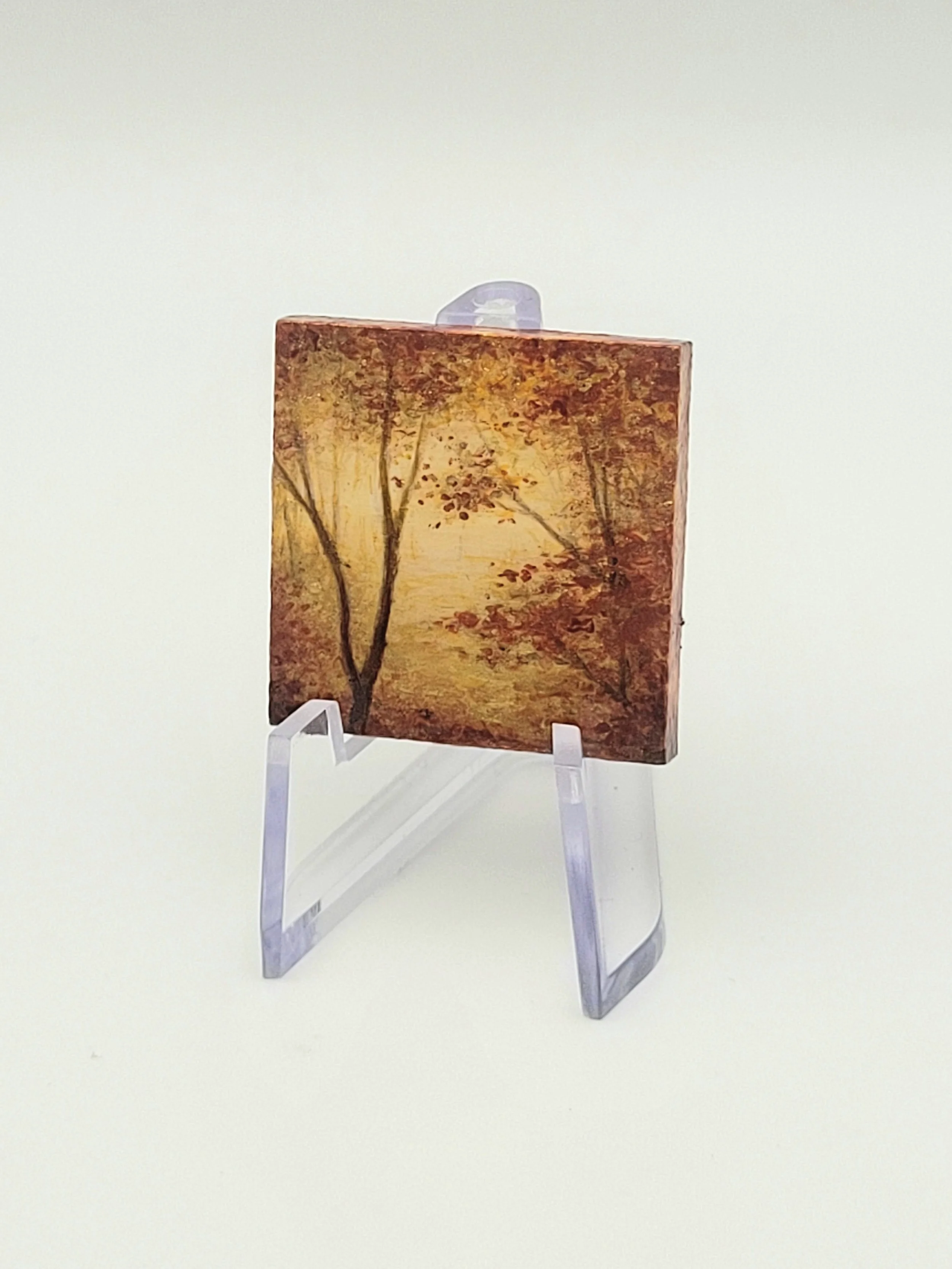 Micro Landscape Painting #14 for sale metallic painting