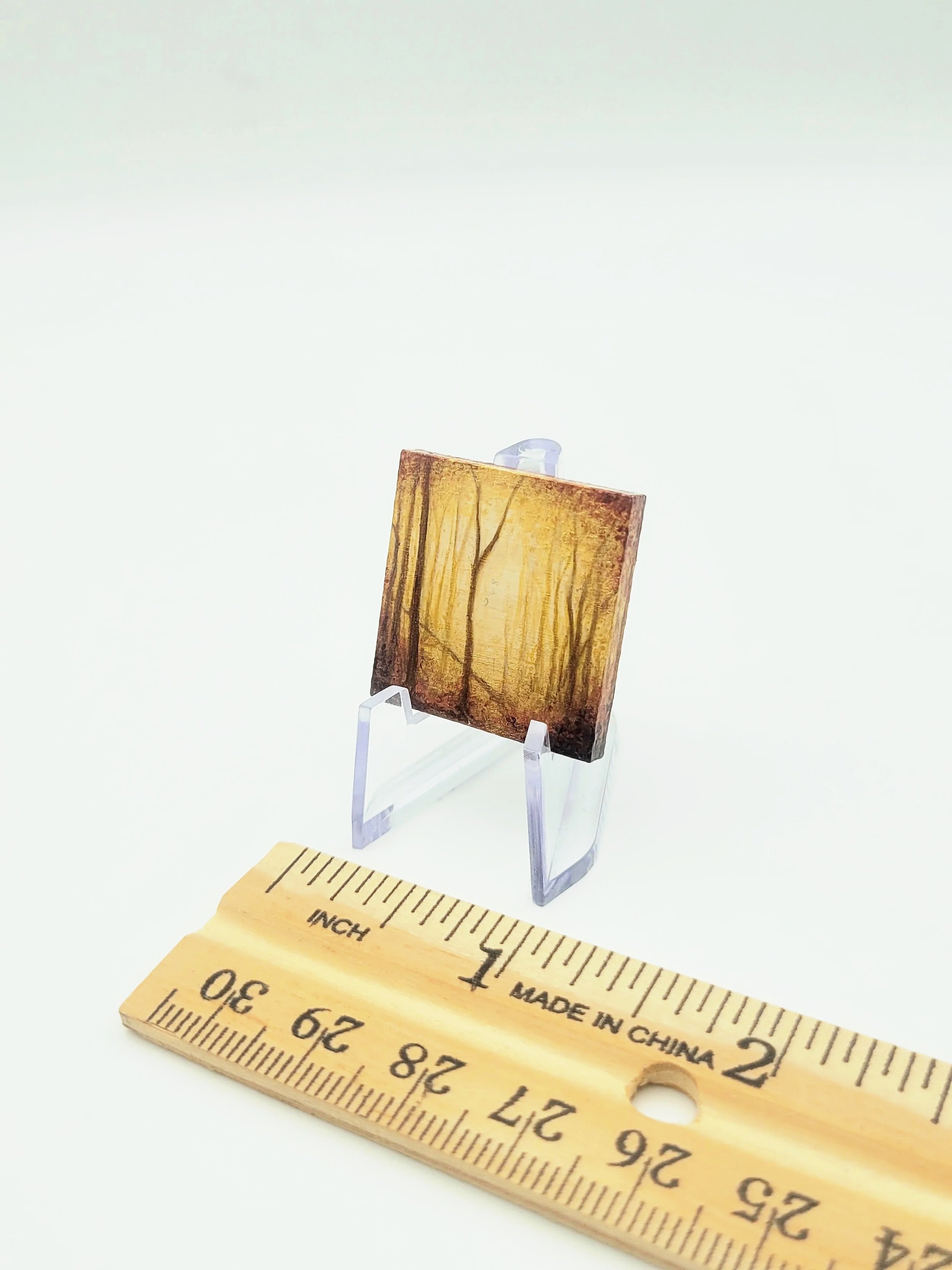 Micro Landscape Painting #13 metallic painting for sale