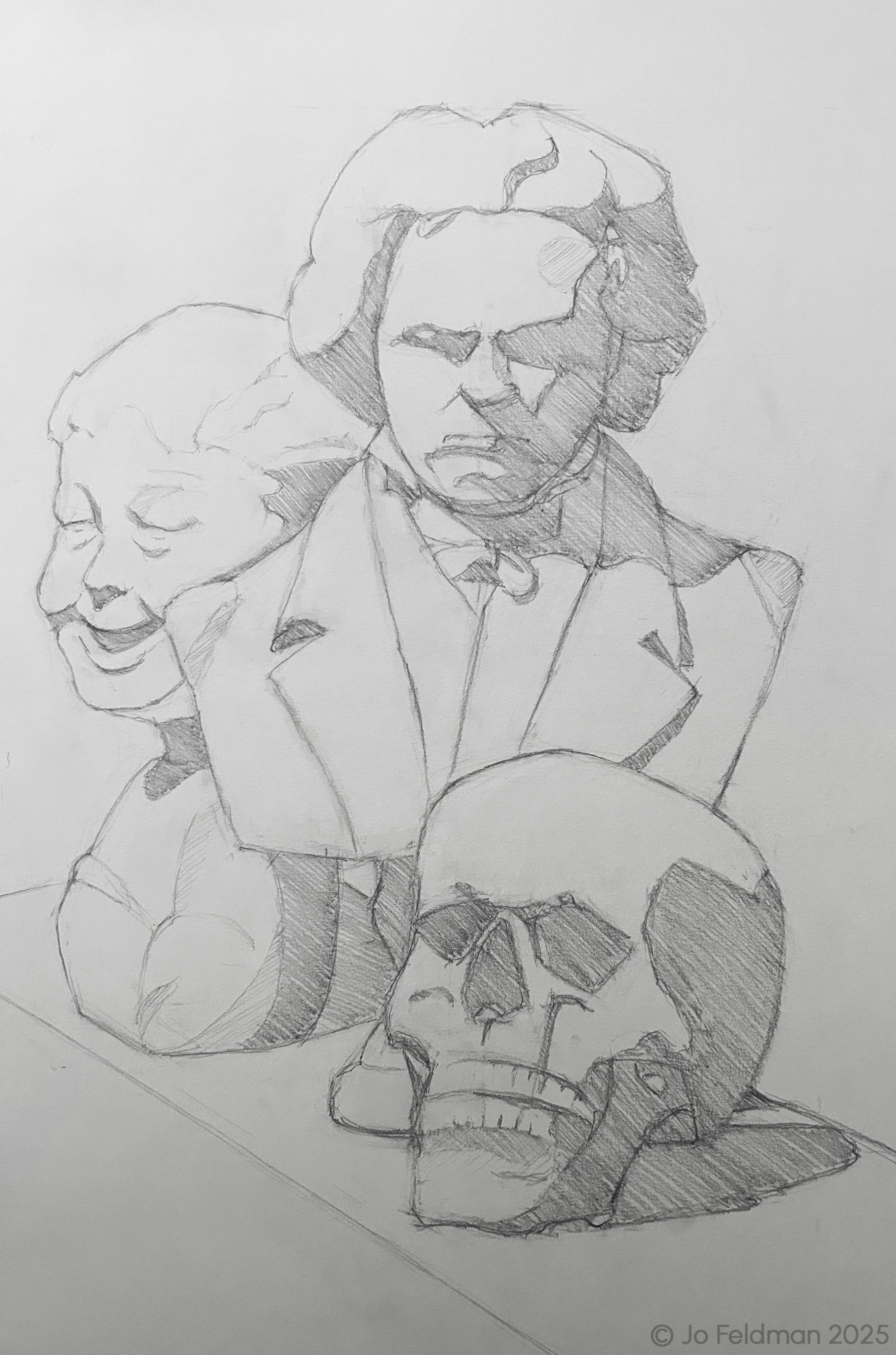 Quick Sketch. Graphite on Paper. Jo Feldman, 2023