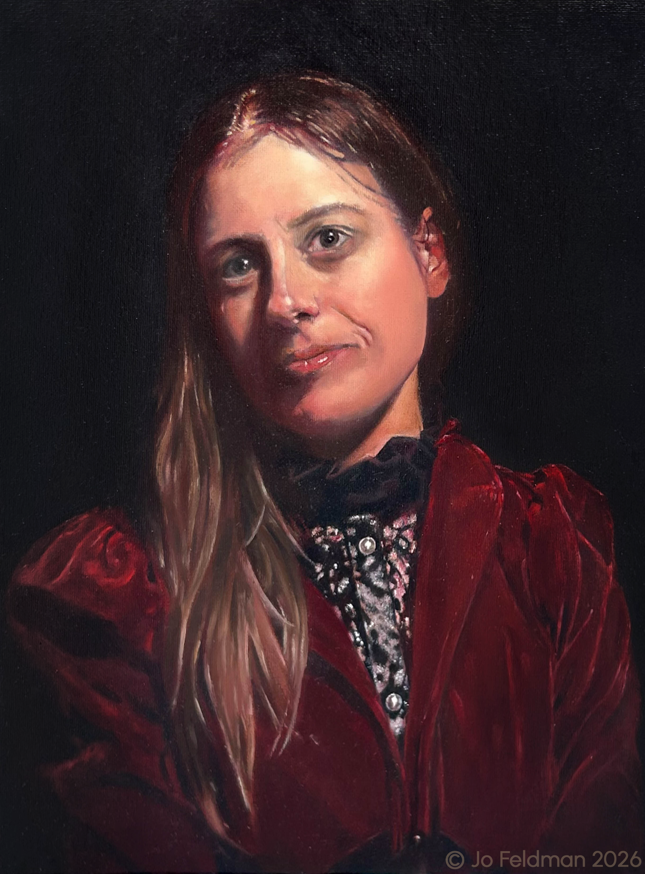 Long Study of Nautilia. Oil on Canvas. Jo Feldman, 2026 