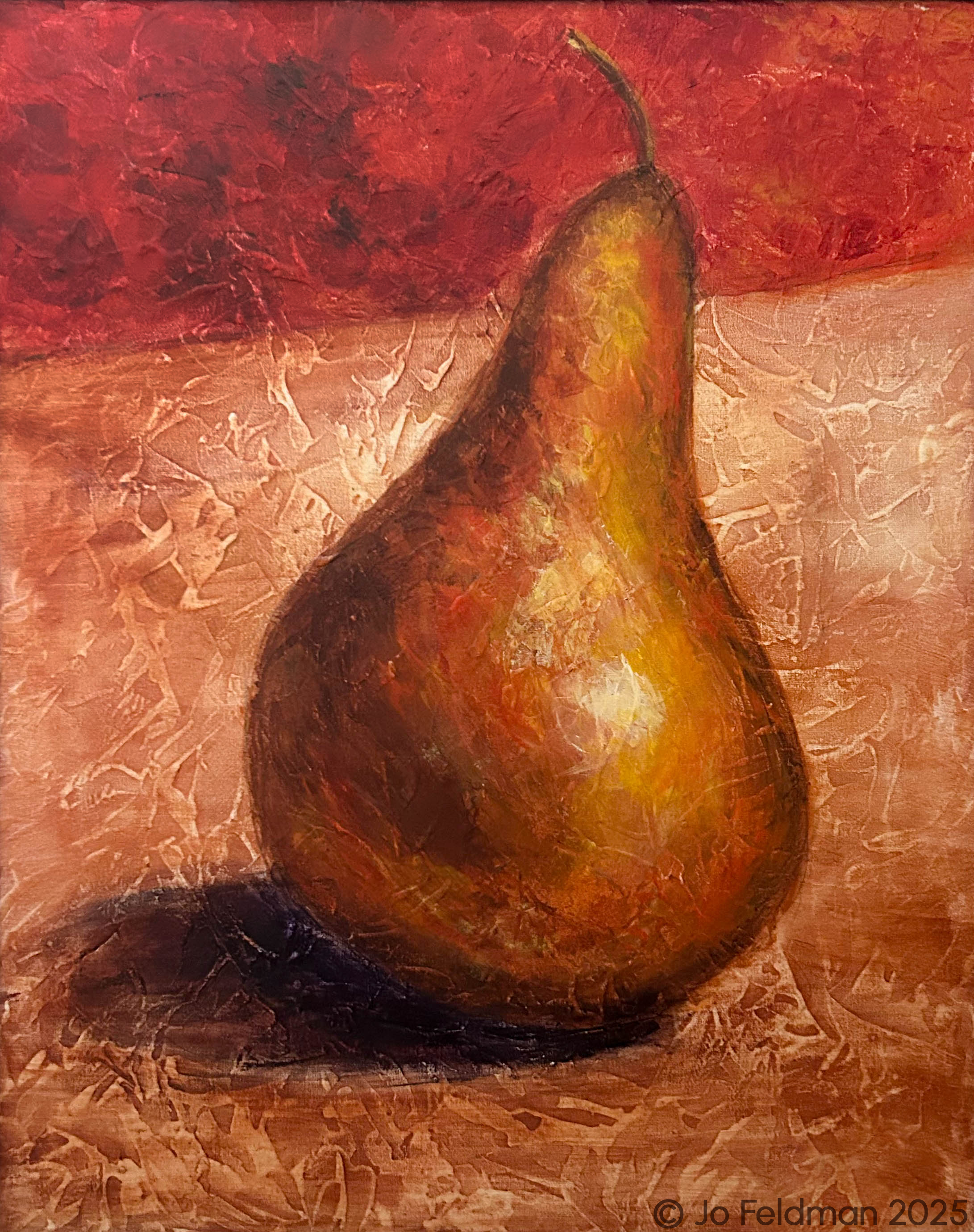 Big Pear. Acrylic on Canvas. Jo Feldman, 2004