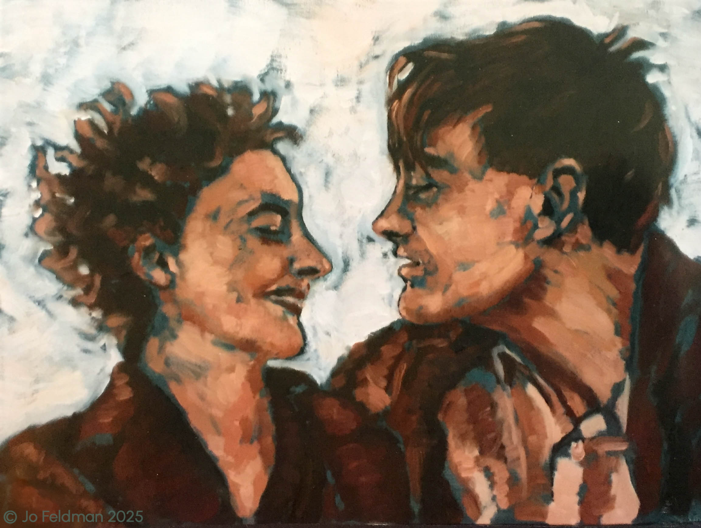 Mum and Dad. Oil on Canvas. Jo Feldman, 2008