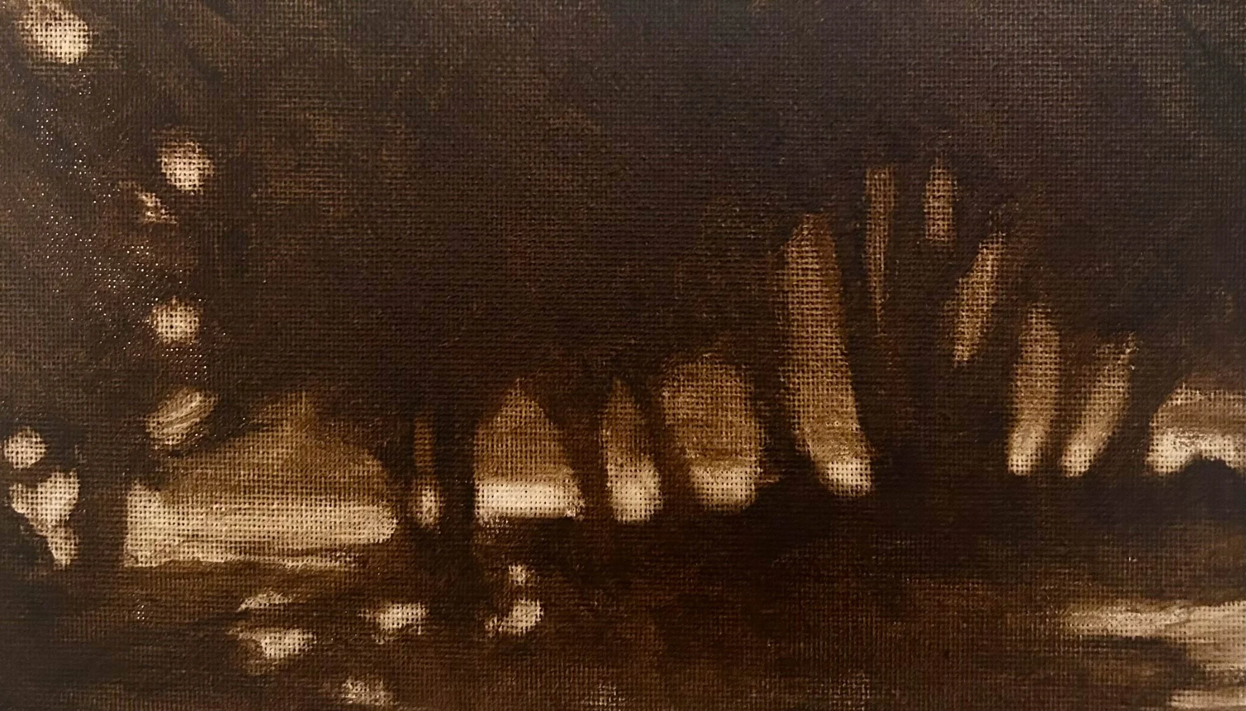 Plein Air. Prallsville Mills, NJ. Oil Wash on Canvas. Jo Feldman, 2024