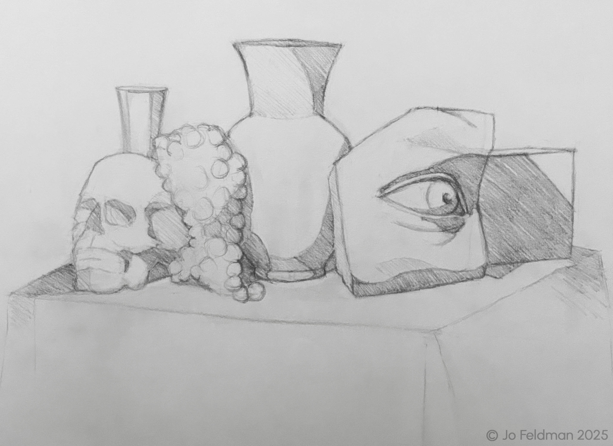 Quick Sketch. Graphite on Paper. Jo Feldman, 2023