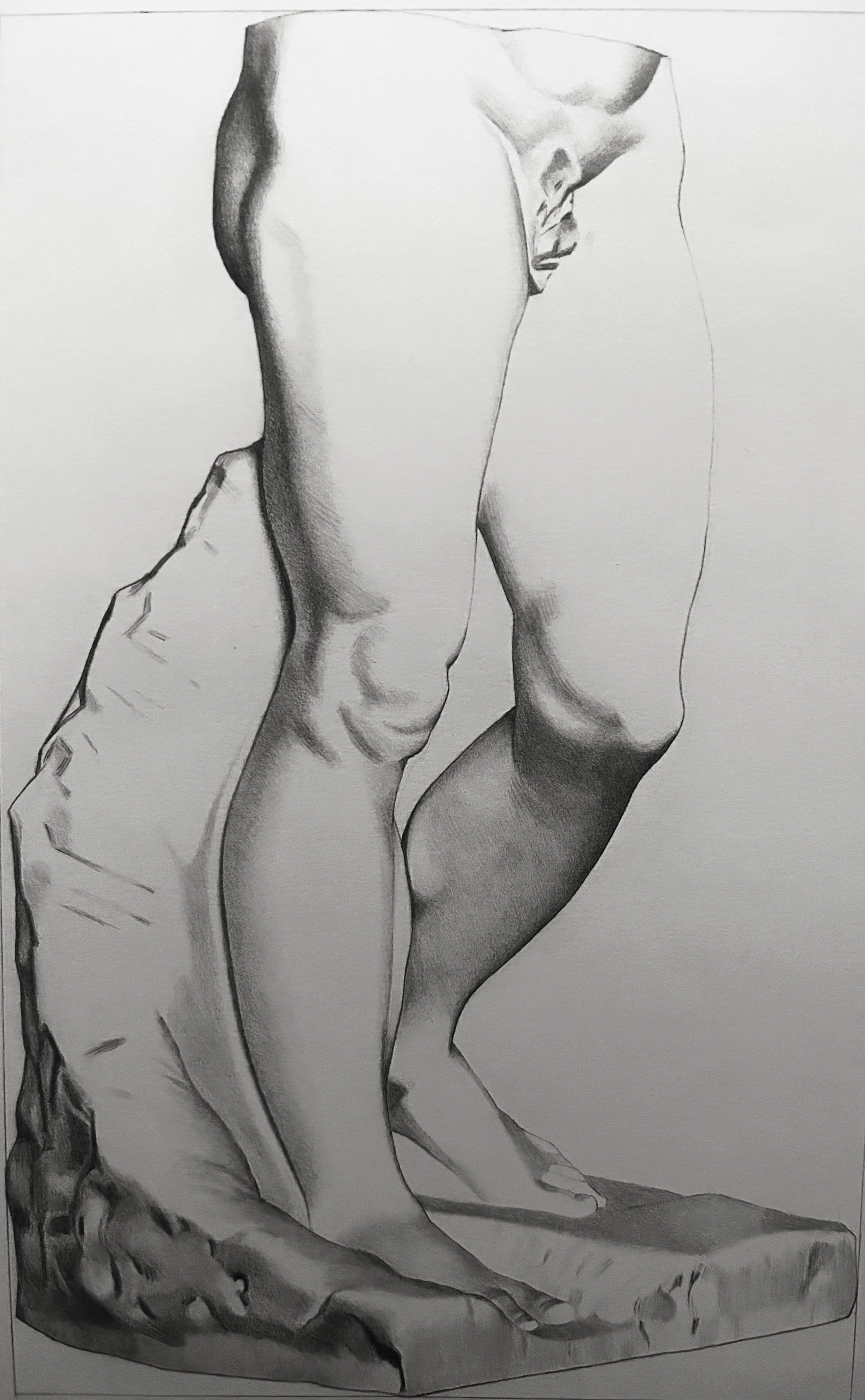 Replica Bargue Plate I, 30. Graphite on Paper. Jo Feldman, 2023