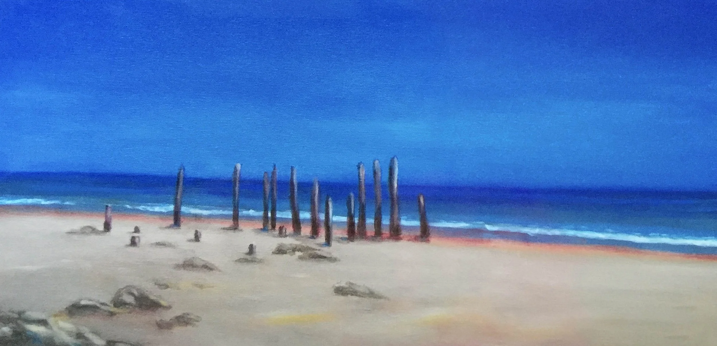 The Jetty, Port Willunga. Oil on Canvas. Jo Feldman, 2006