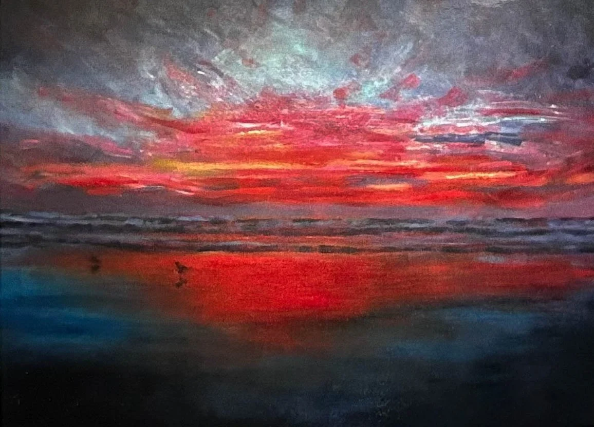 Red Sunset. Acrylic on Canvas. Jo Feldman, 2005
