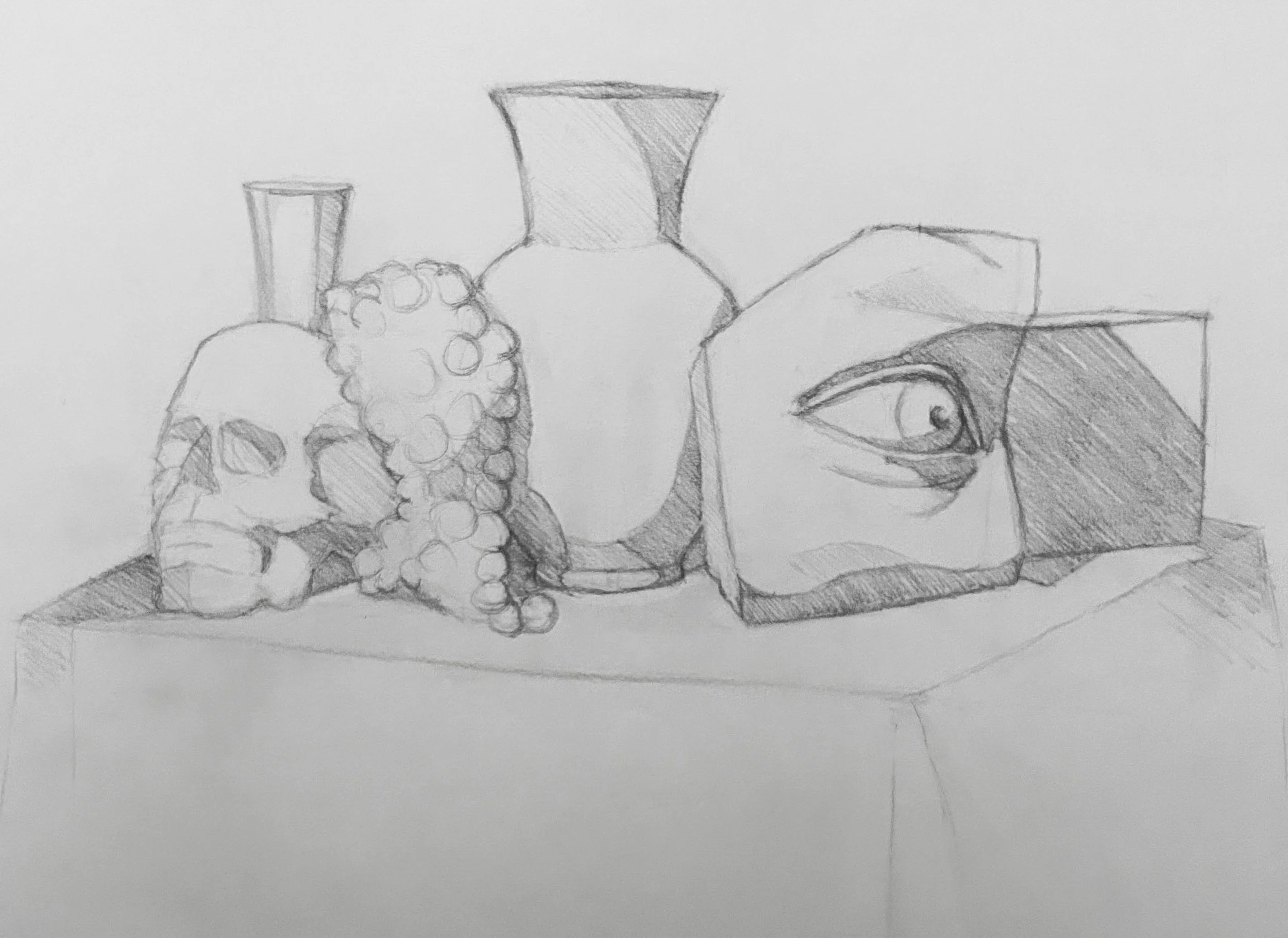Quick Sketch. Graphite on Paper. Jo Feldman, 2023