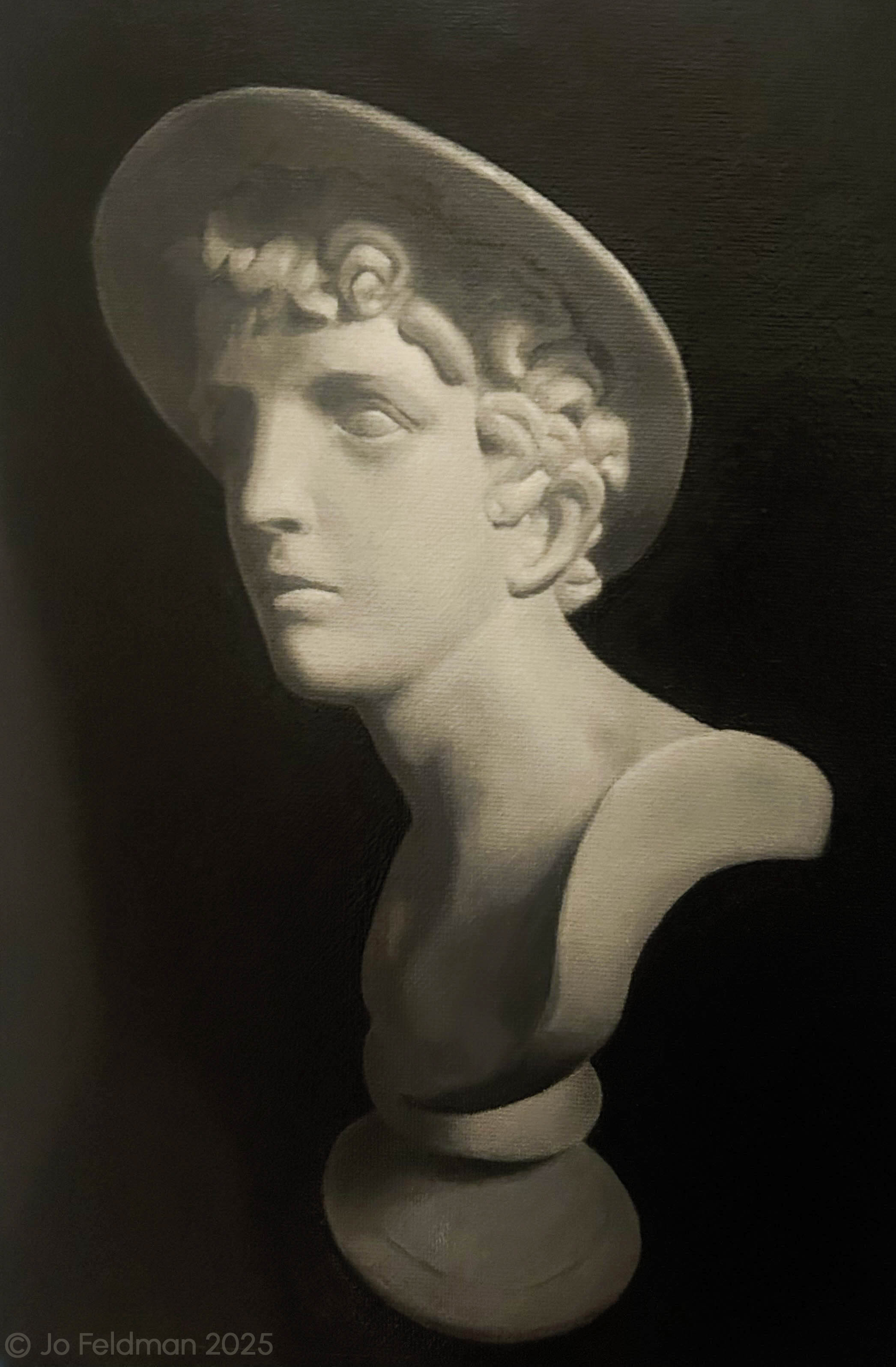 Plaster Bust. Oil on Canvas. Jo Feldman, 2024