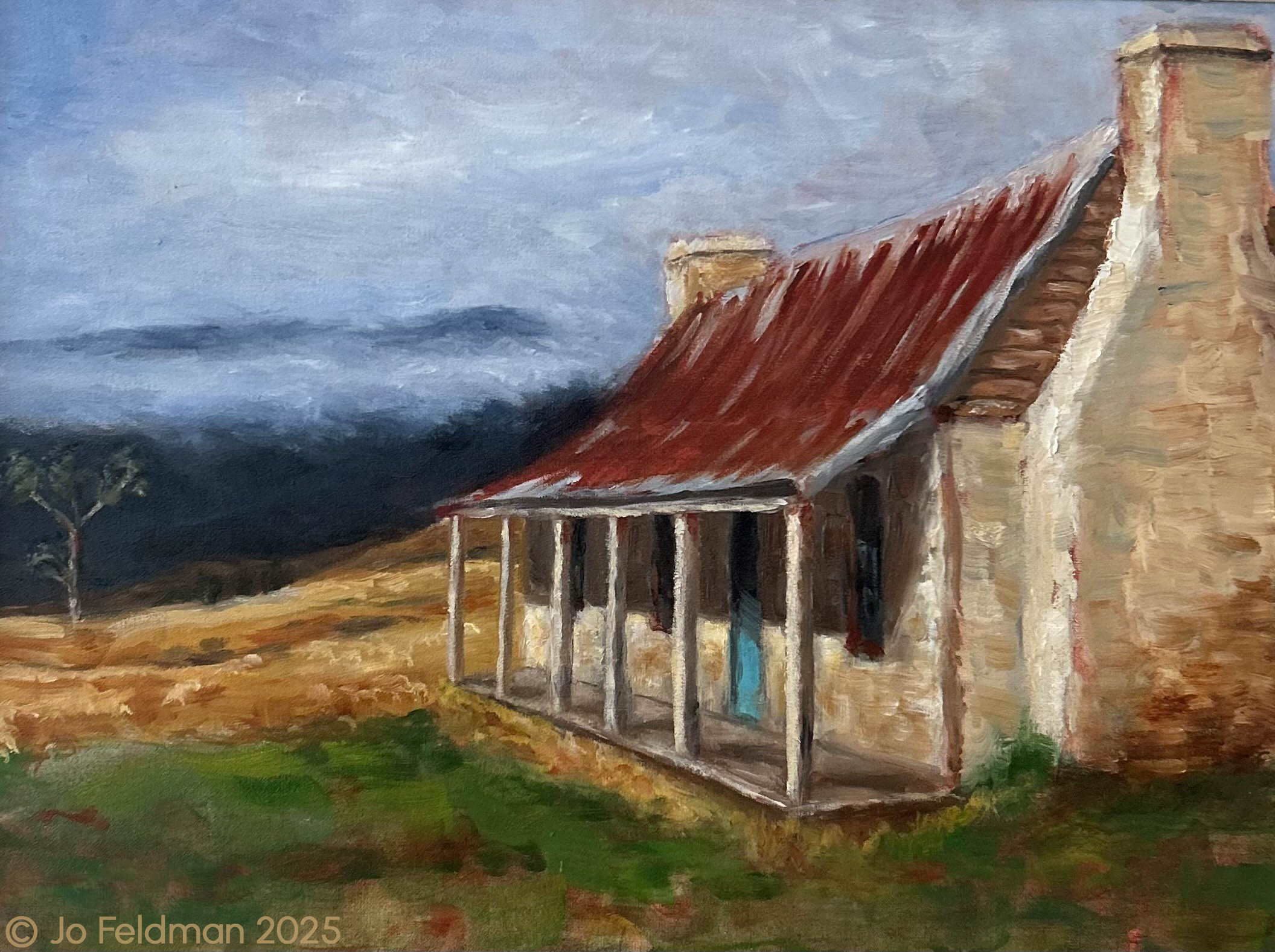 Australian Homestead. Oil on Canvas. Jo Feldman, 2006
