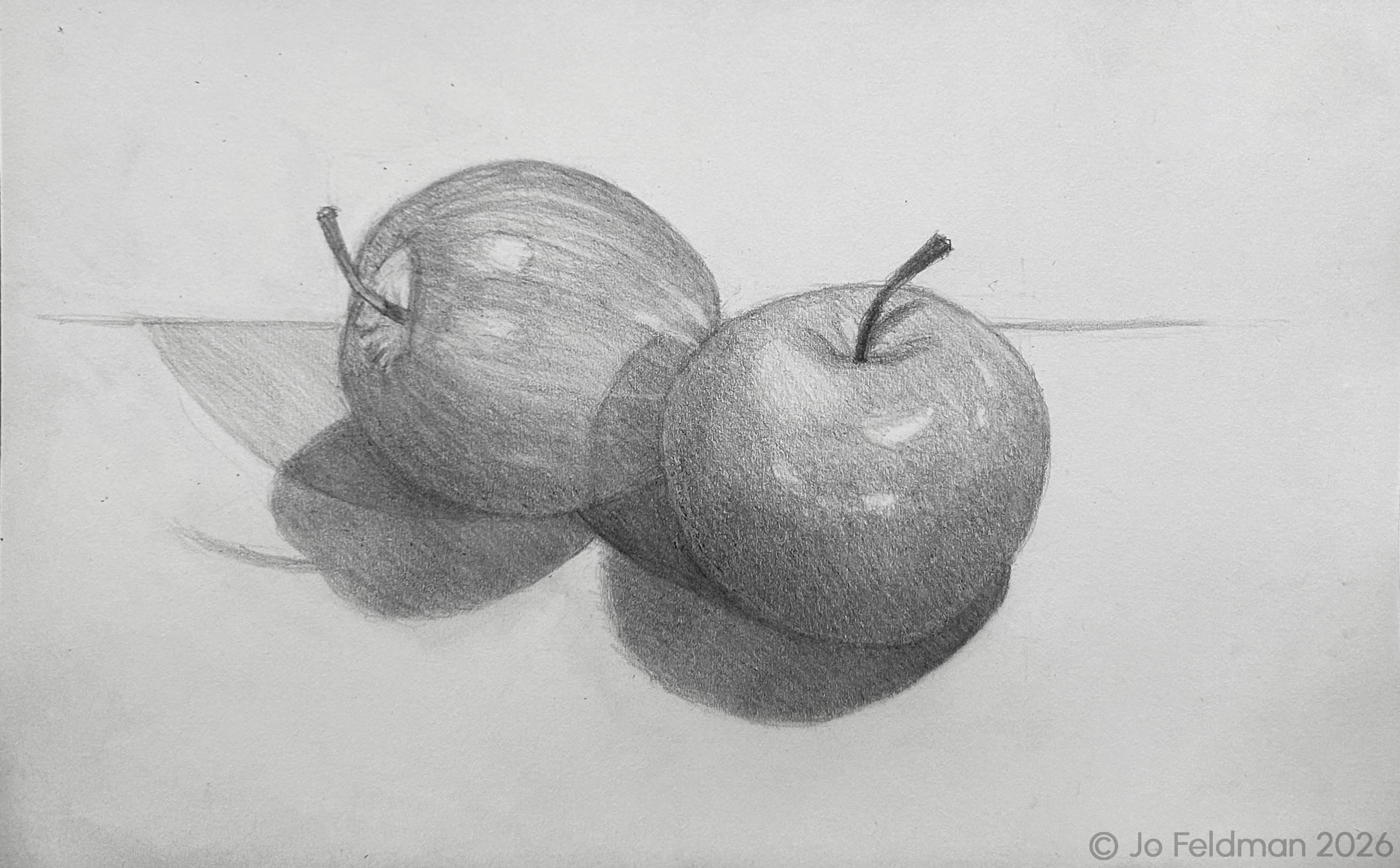 Quick Sketch. Graphite on Paper. Jo Feldman, 2026