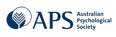 Logo of the Australian Psychological Society featuring a stylized tree and the text 'APS Australian Psychological Society'.